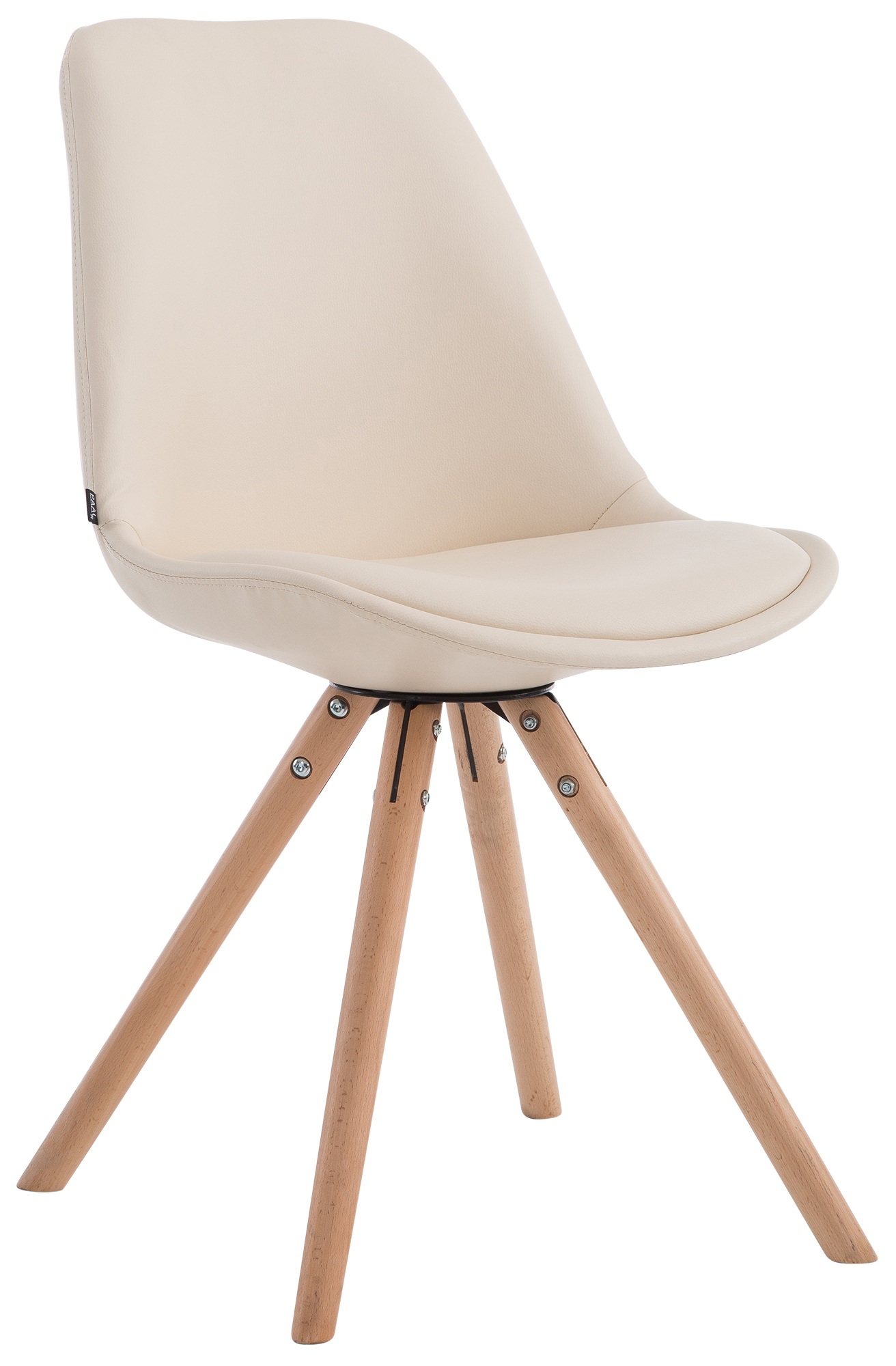 Chaise visiteur LAVAL similicuir pieds ronds