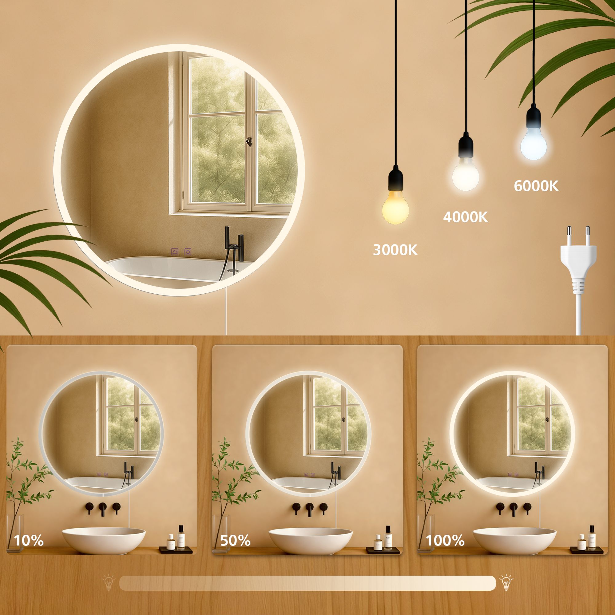 Miroir de salle de bain Laconia