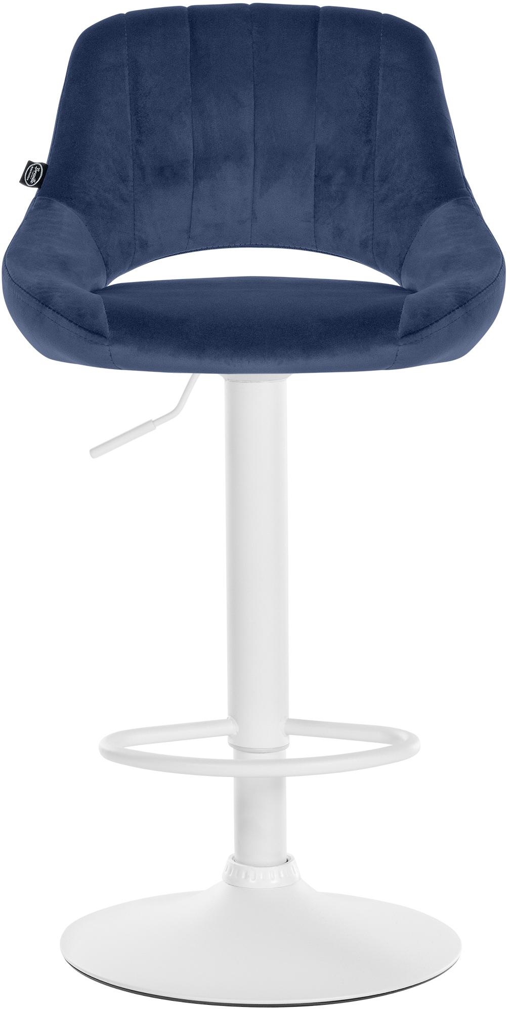 Tabouret de bar Milet en velours