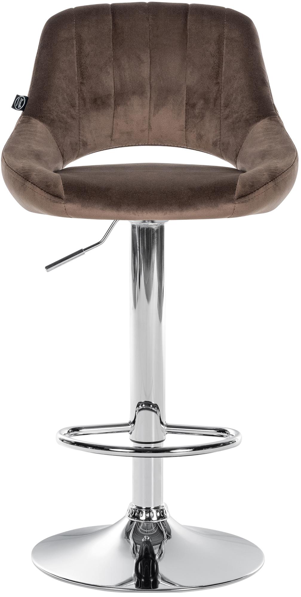 Tabouret de bar Milet en velours