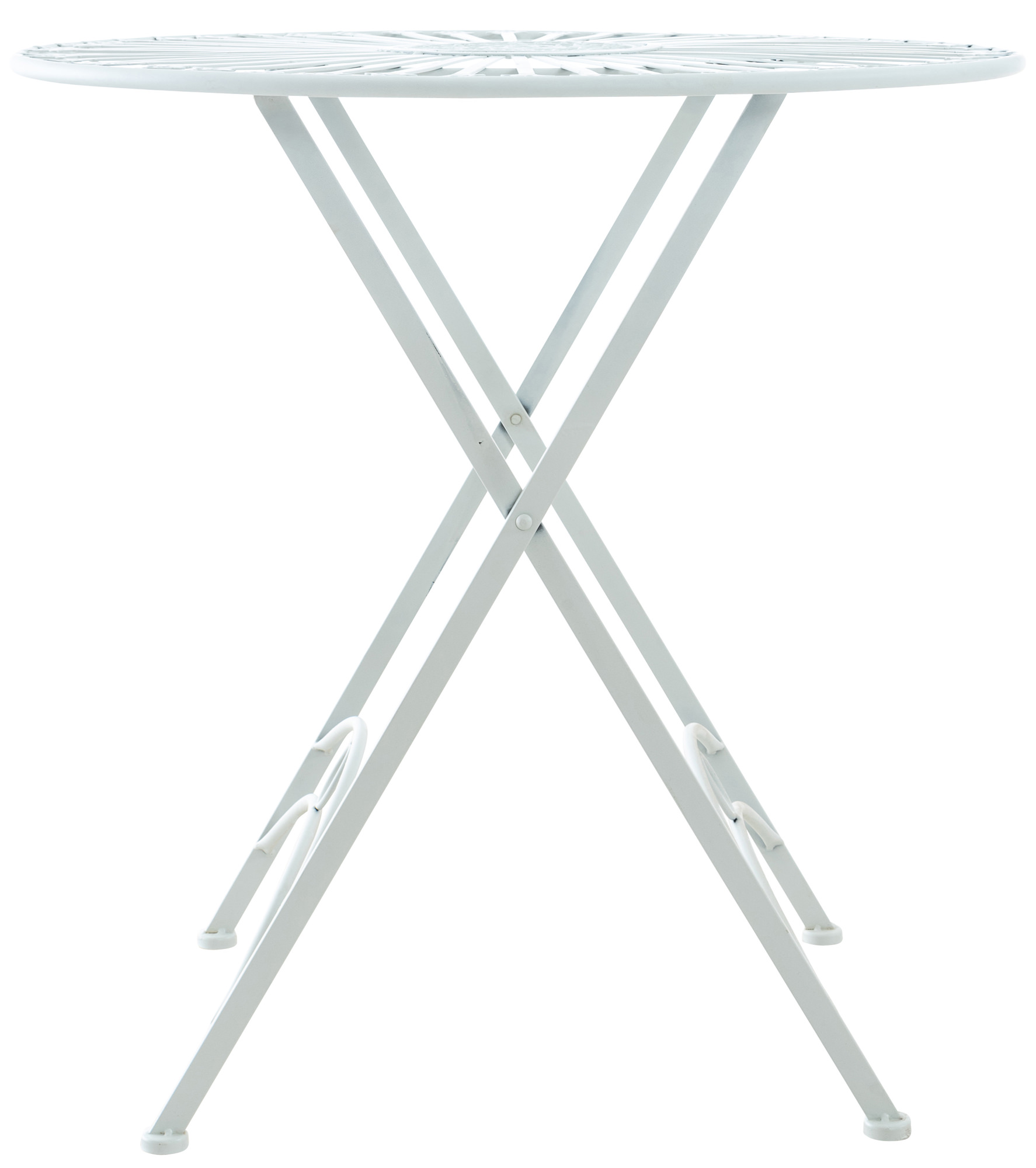 Table d'extérieur Tegal en Fer avec pieds croisés
