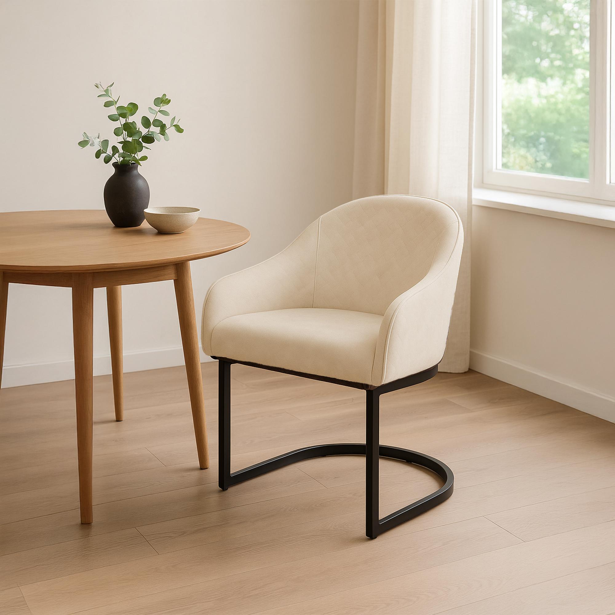 Chaise de salle à manger Jarik velours