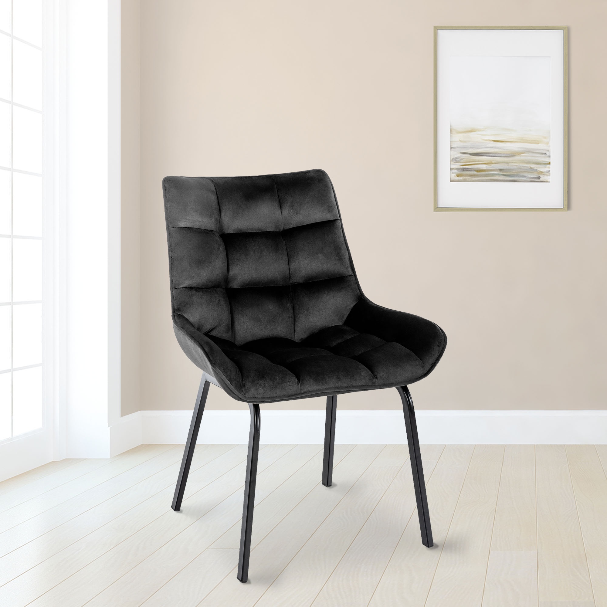Lot de 2 chaises de salle à manger Saranda
