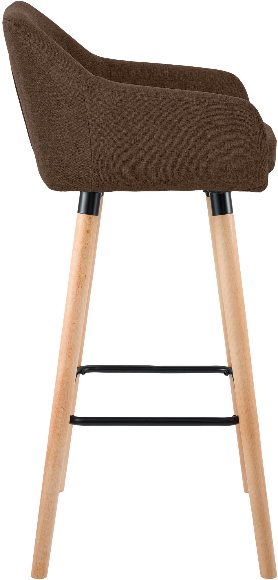 Lot de 2 tabourets de bar Grant en tissu