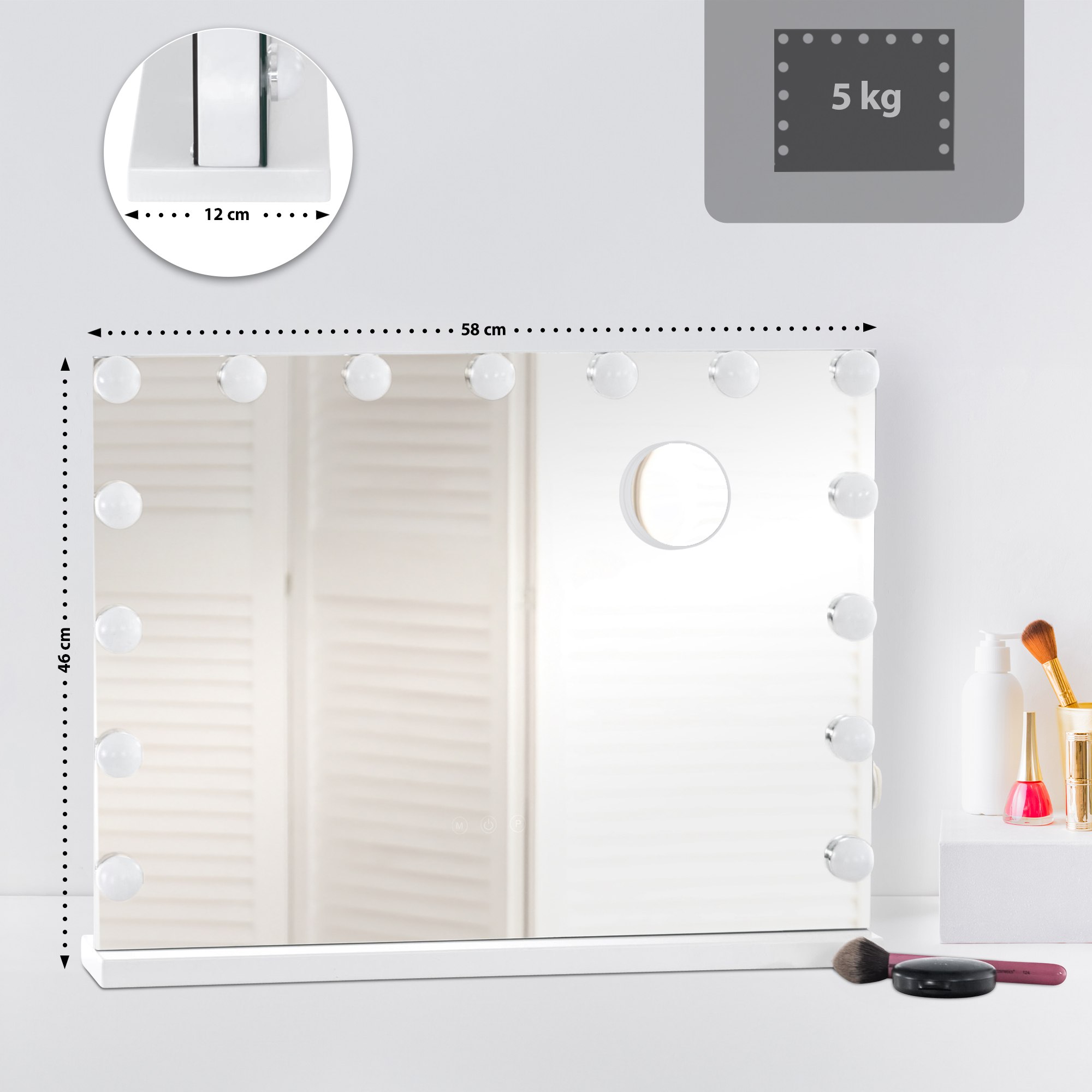 Miroir de courtoisie Marlene