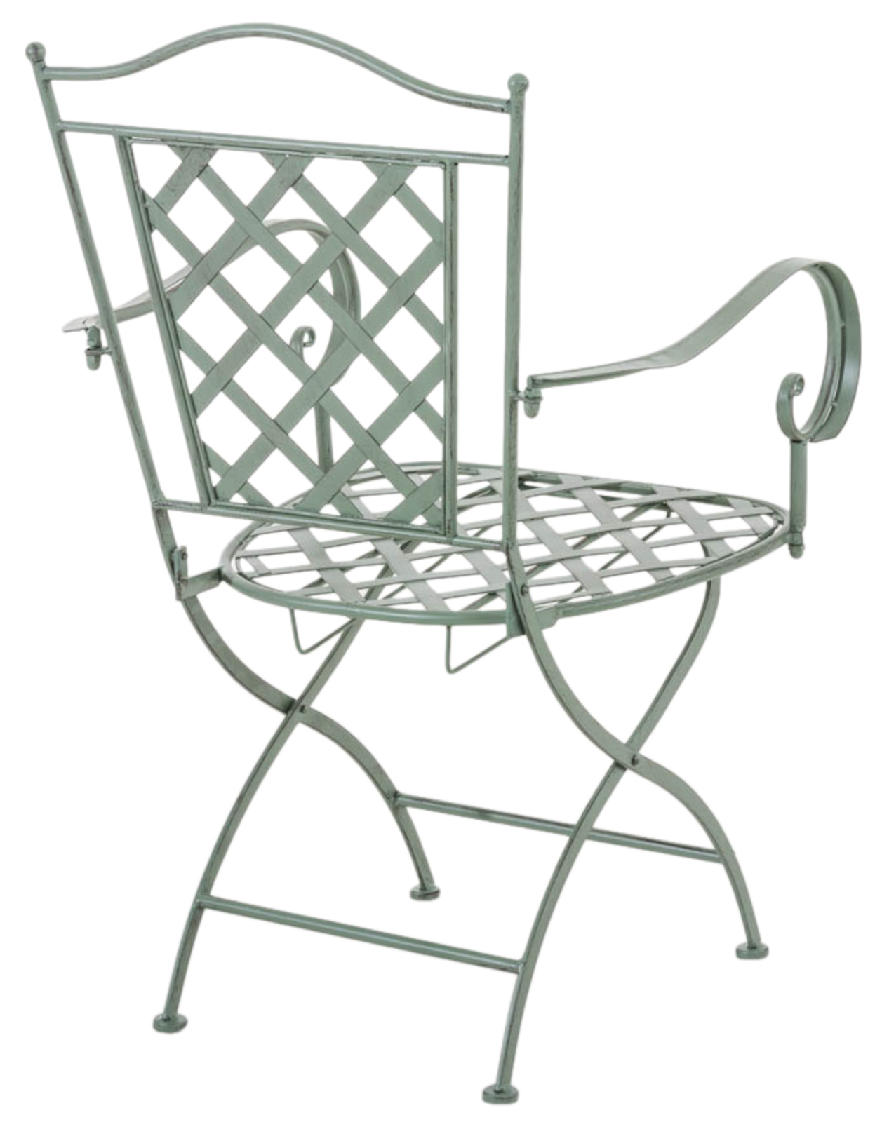 Lot de 2 chaises de jardin pliables Adara en fer