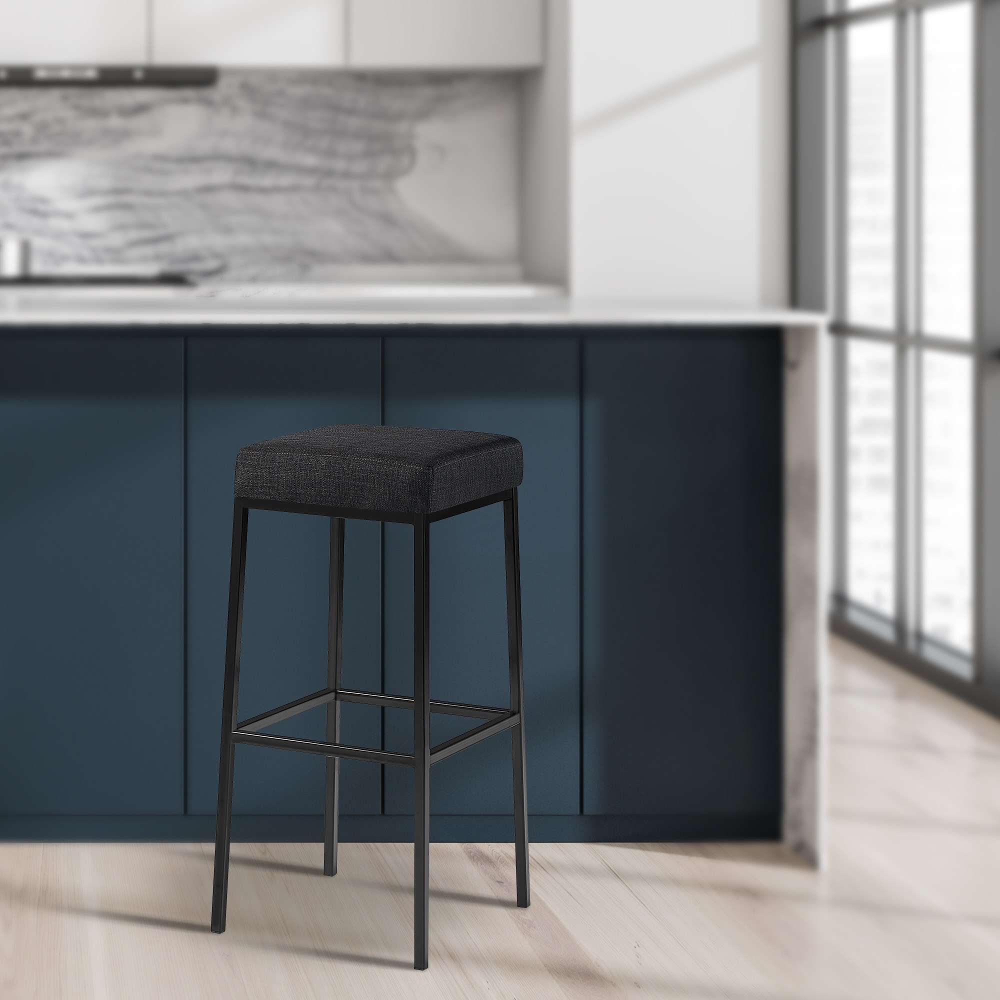 Tabouret de bar Montreal tissu