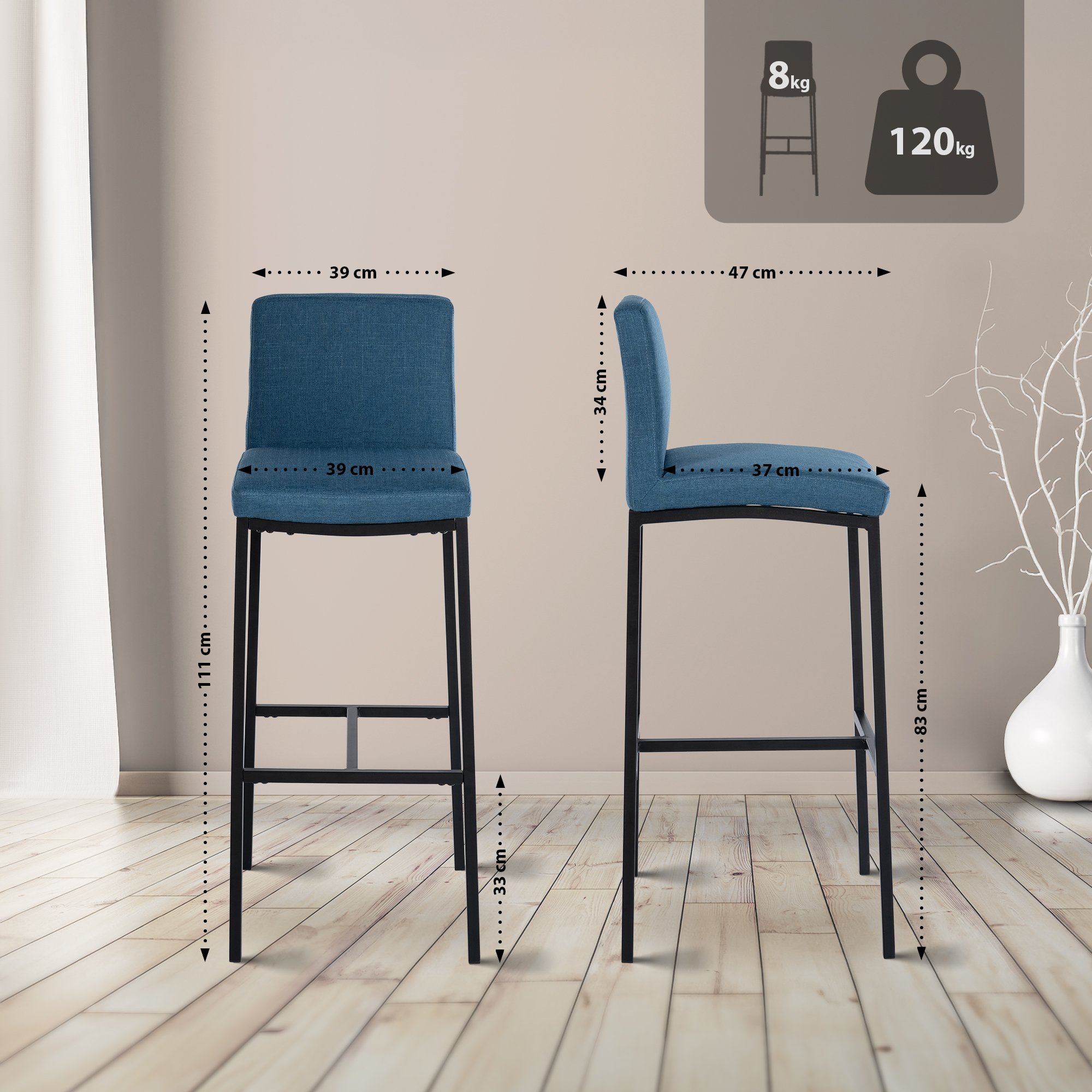 Tabouret de bar Freeport