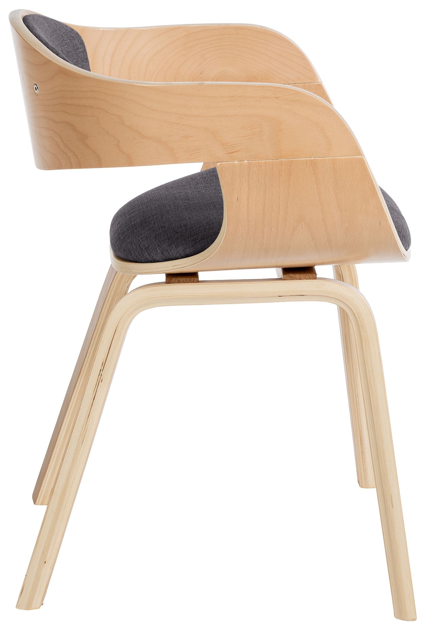Lot de 2 chaises de salle à manger Kingston en Tissu