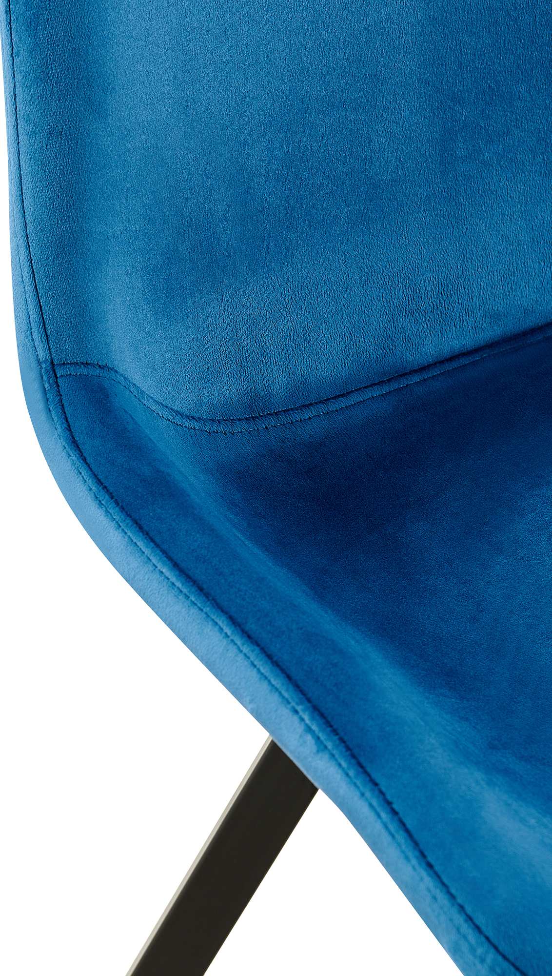Chaise de salle à manger Lewes velours