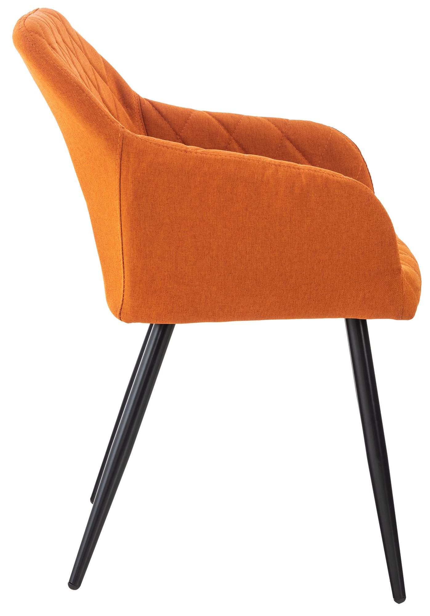 Lot de 2 chaises de salle à manger Shila avec Piètement en Métal noir