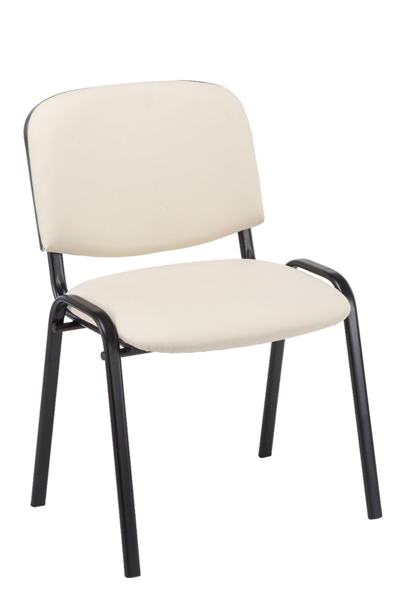 Lot de 12 chaises de visiteur Ken en similicuir