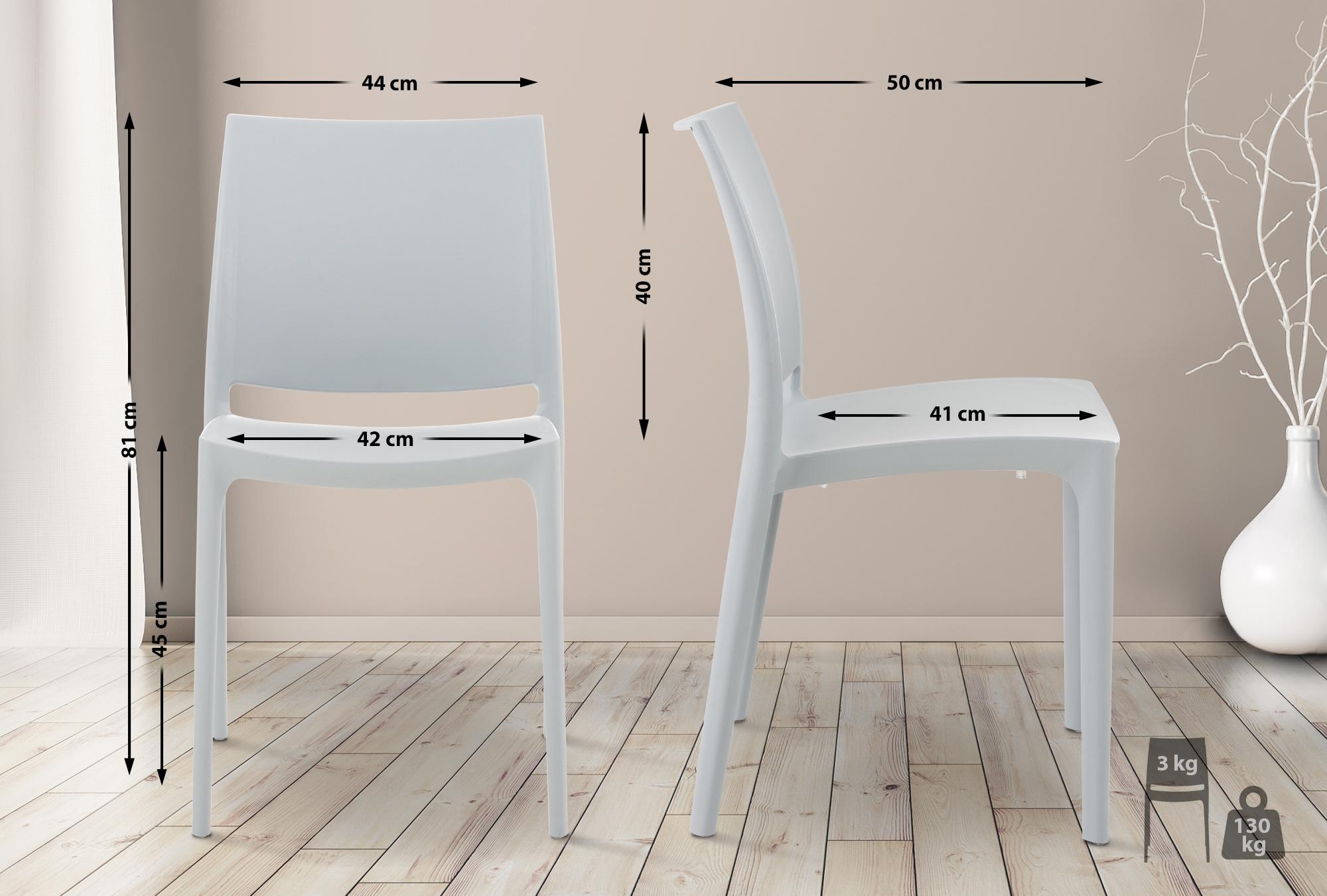 Lot de 4 chaises Maya