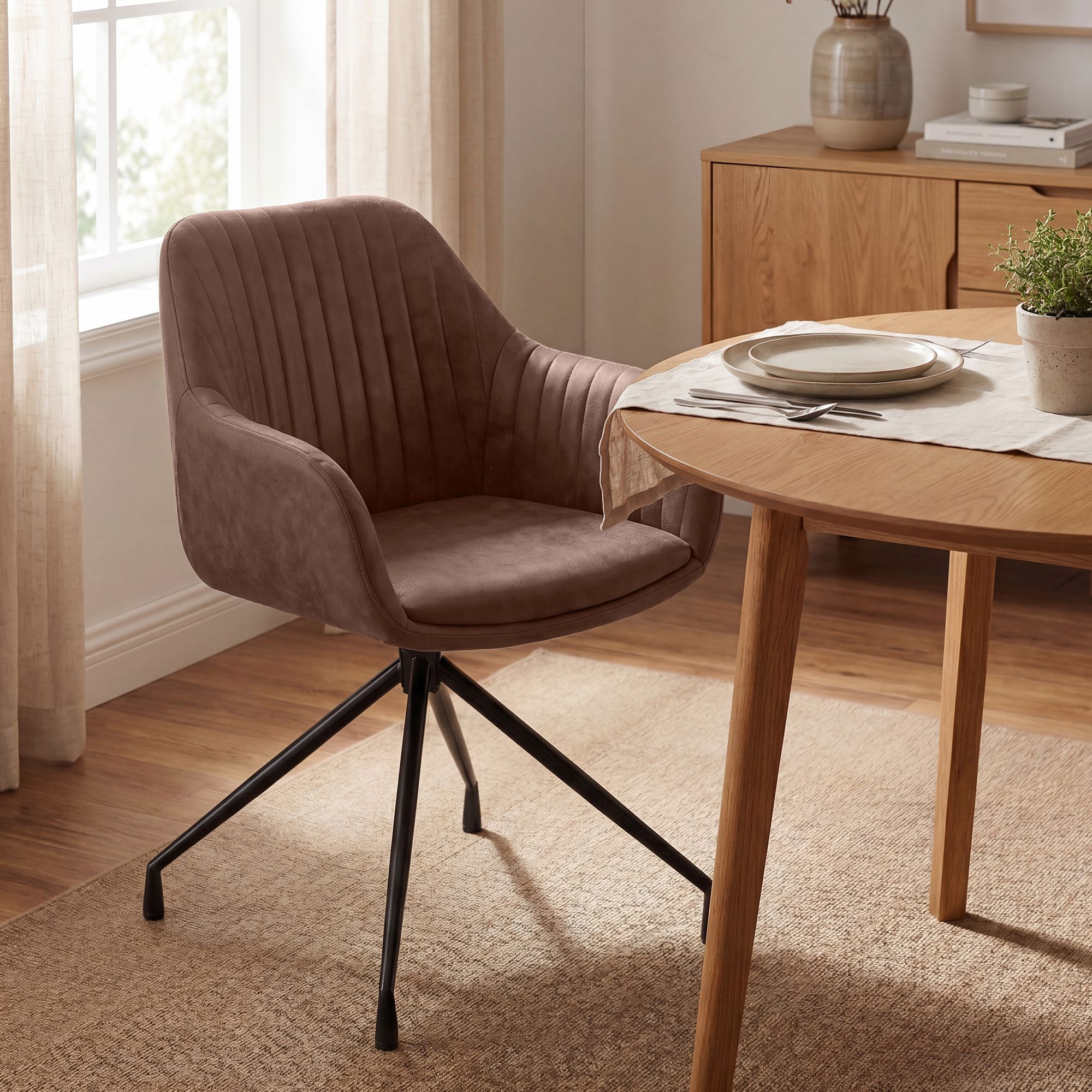 Lot de 2 chaises de salle a manger Novanis