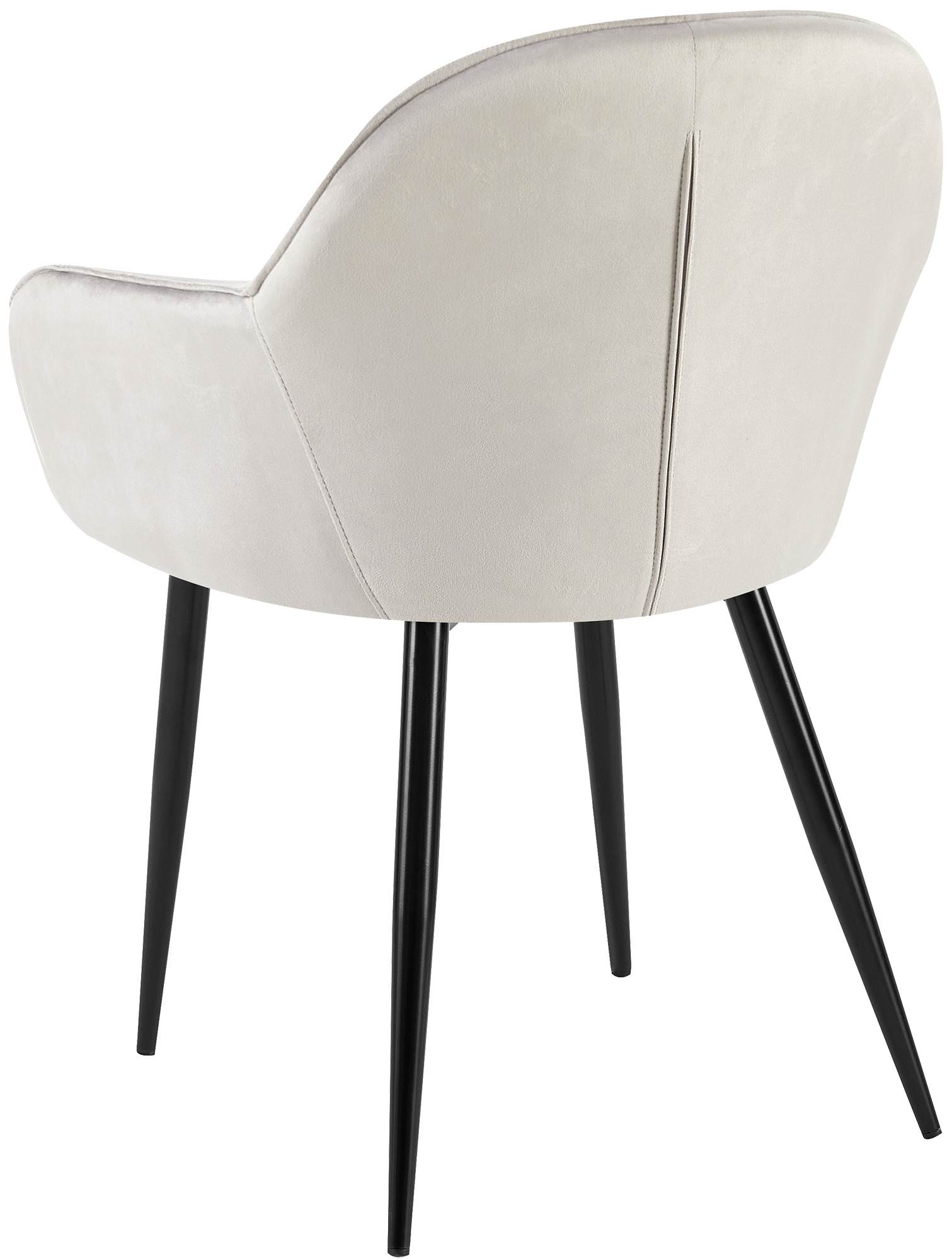 Lot de 2 chaises de salle à manger Boise velours