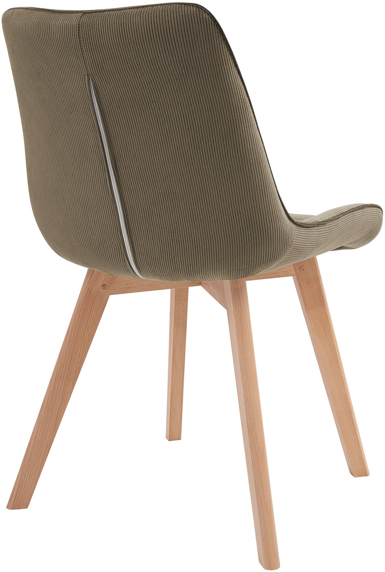 Chaise de salle à manger Brook en velours côtelé