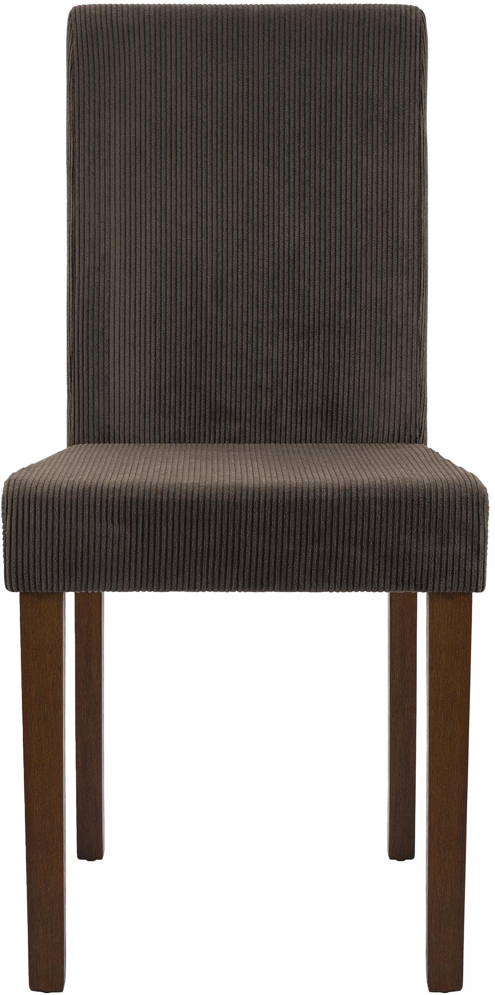 Chaise de salle à manger Ina velours côtelé