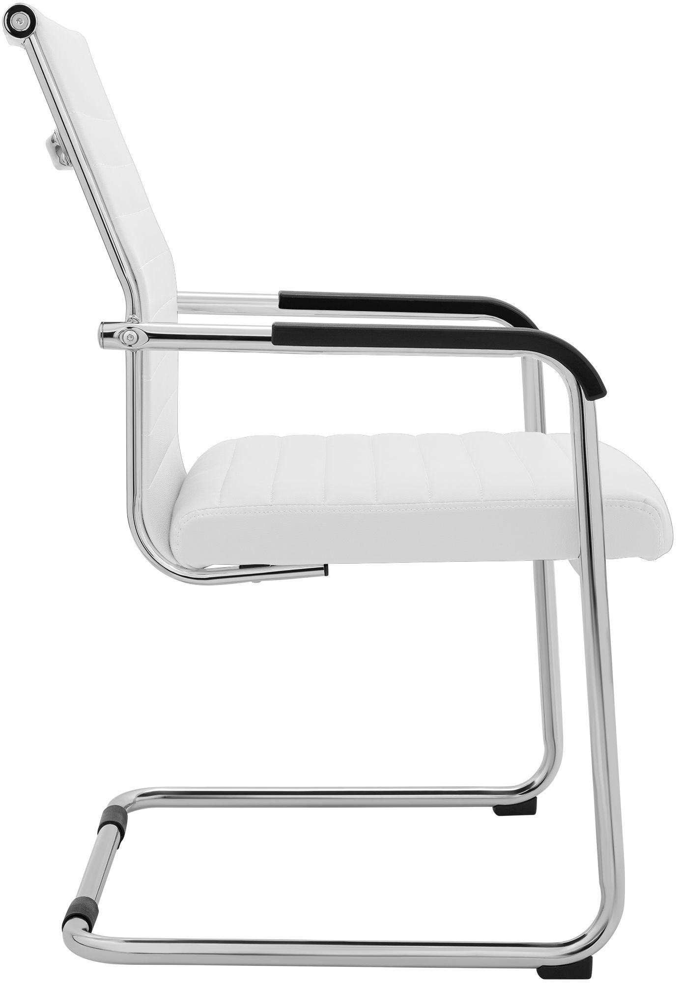 Lot de 2 chaises cantilever Hakon, aspect cuir