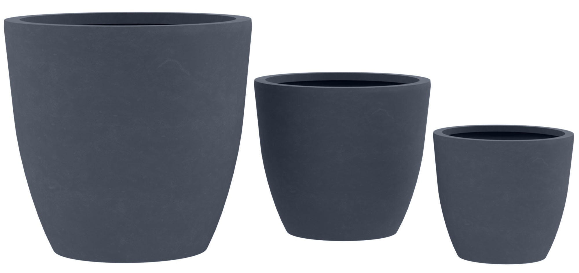 Set de 3 bacs à plantes ronds 1