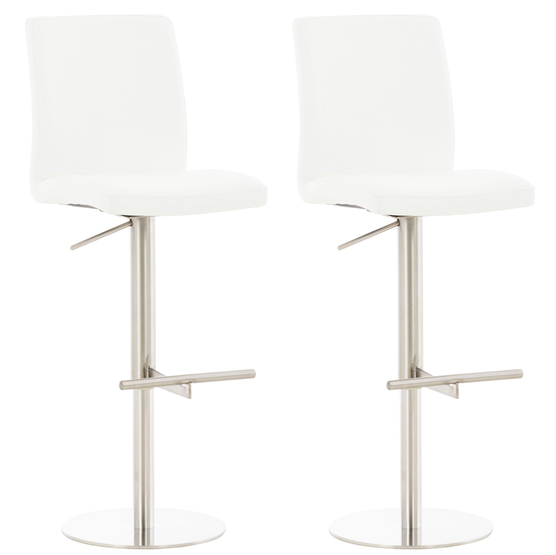 Lot de 2 tabourets de bar Cadiz en similicuir