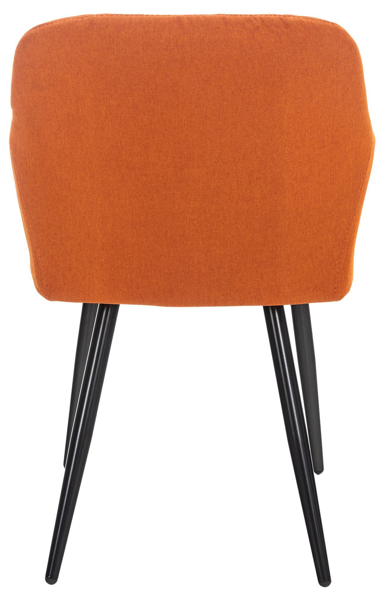Lot de 2 chaises de salle à manger Shila avec Piètement en Métal noir