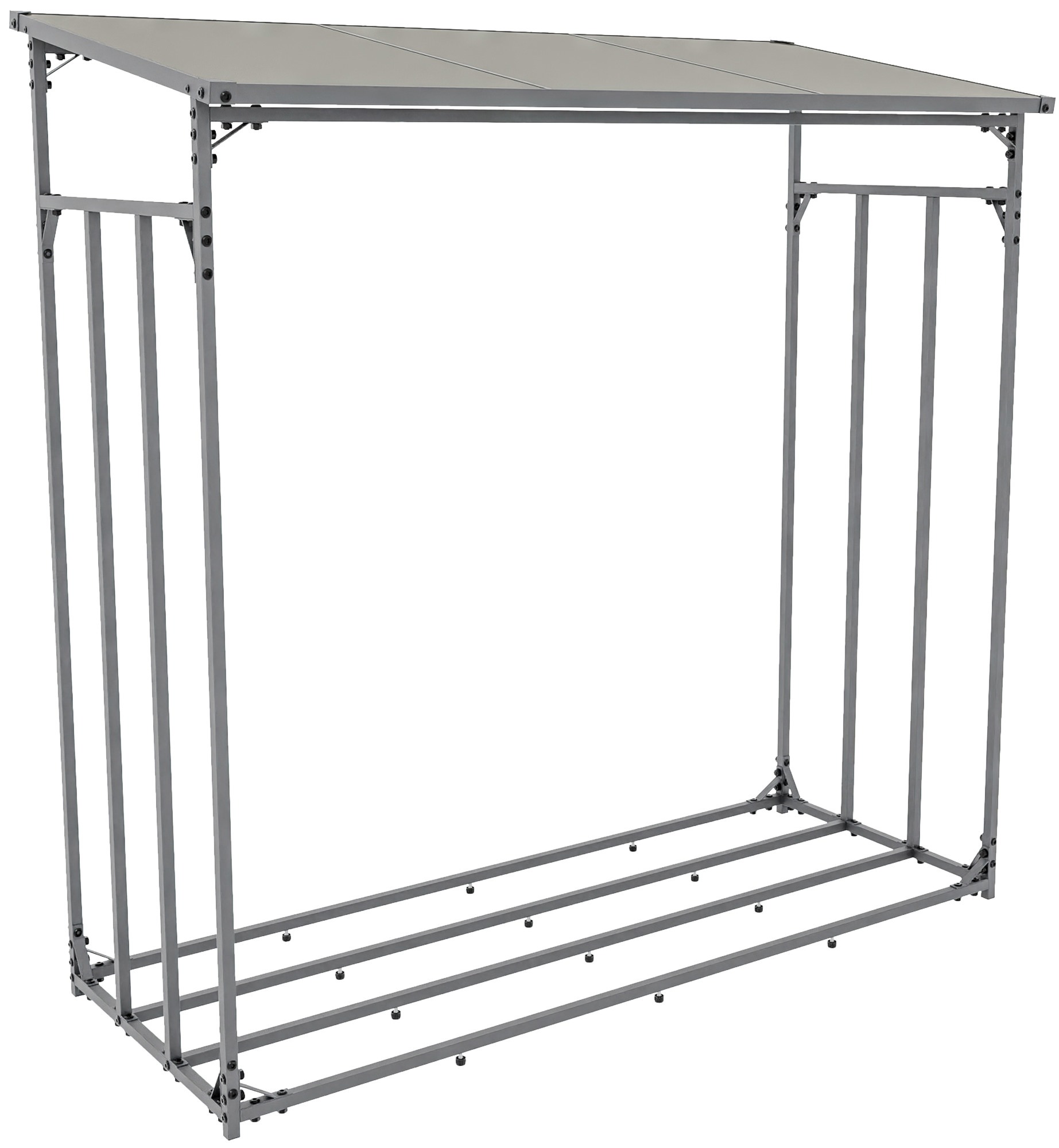 Abri pour bois de chauffage Ruston en Aluminium