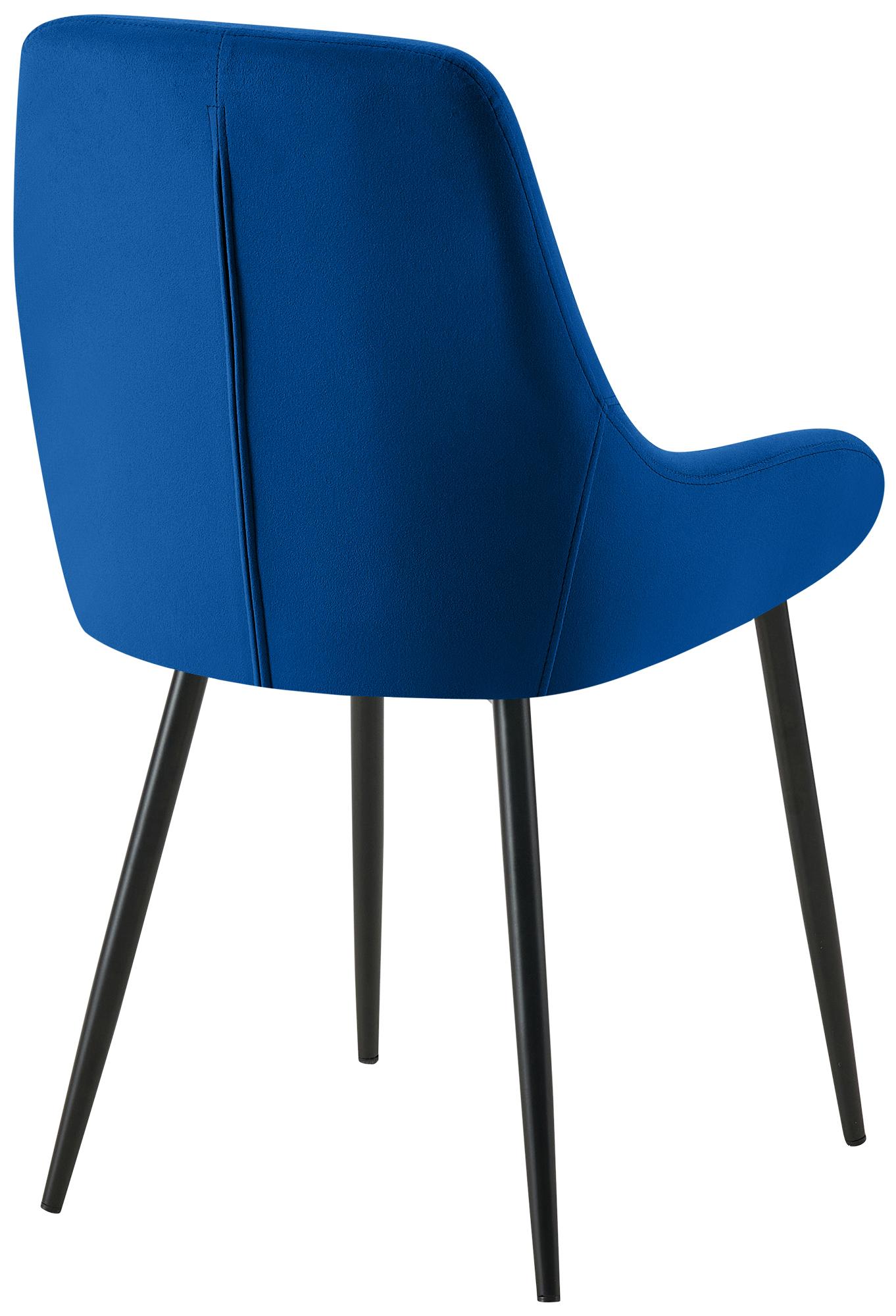 Chaise de salle à manger Elmira velours