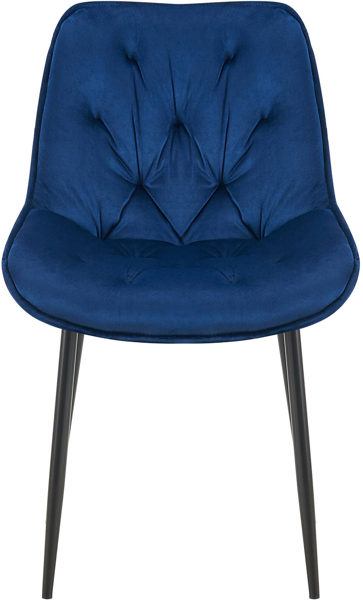 Lot de 2 chaises de salle à manger Wallace velours