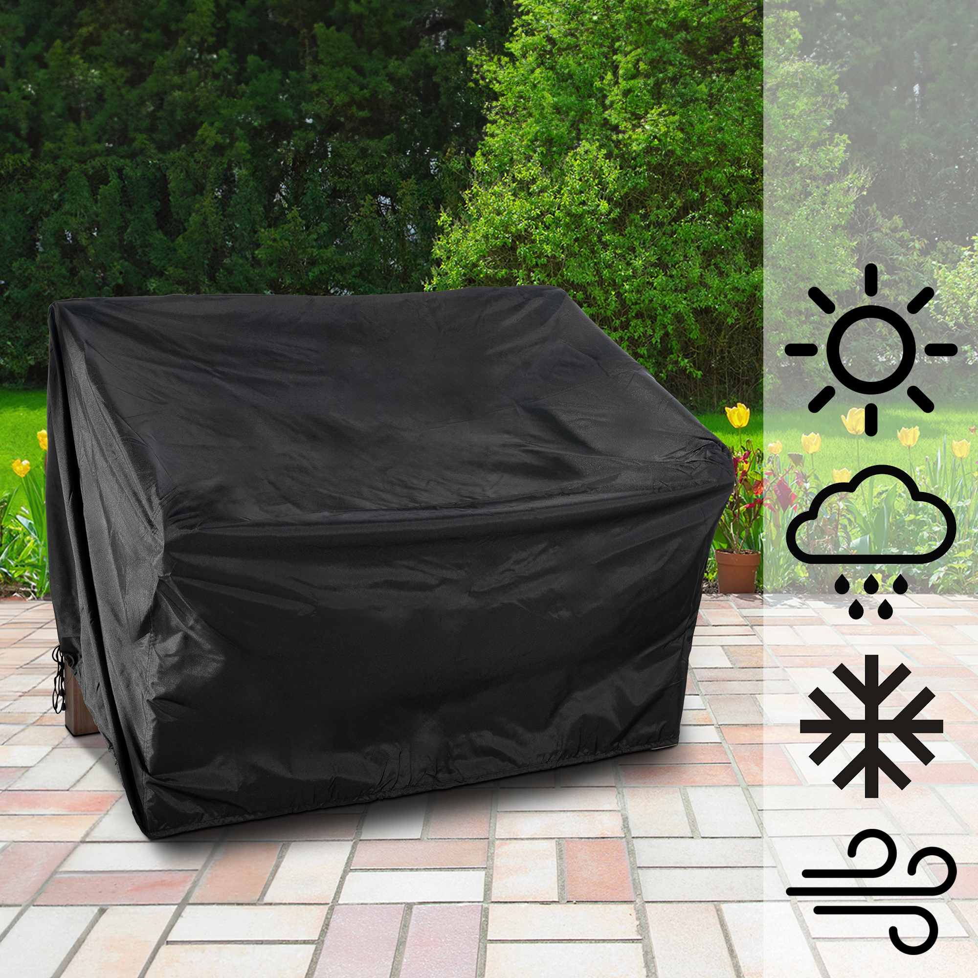Housse pour banc de jardin 120cm
