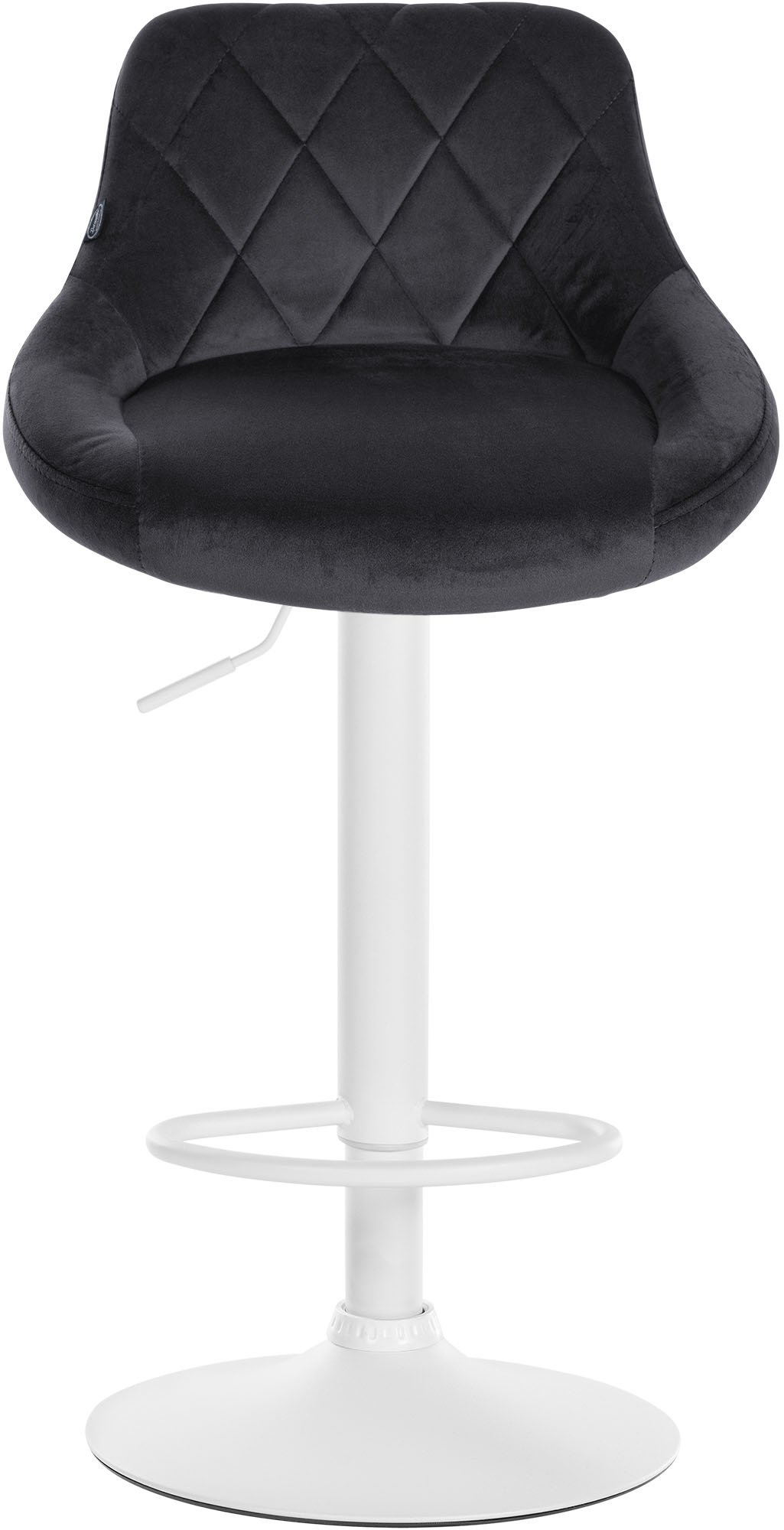 Lot de 2 tabourets de bar Lazio velours