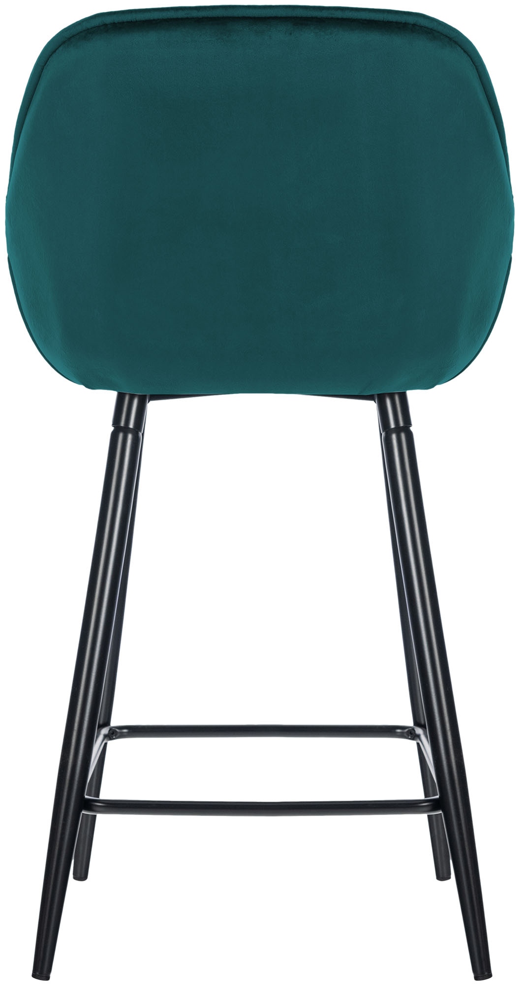 Lot de 2 tabourets de bar Gibson velours hauteur d'assise 76 cm