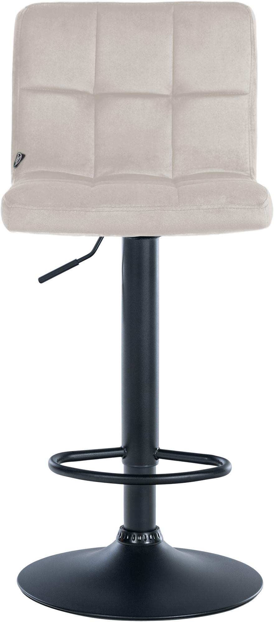 Lot de 2 tabourets de bar Peru velours