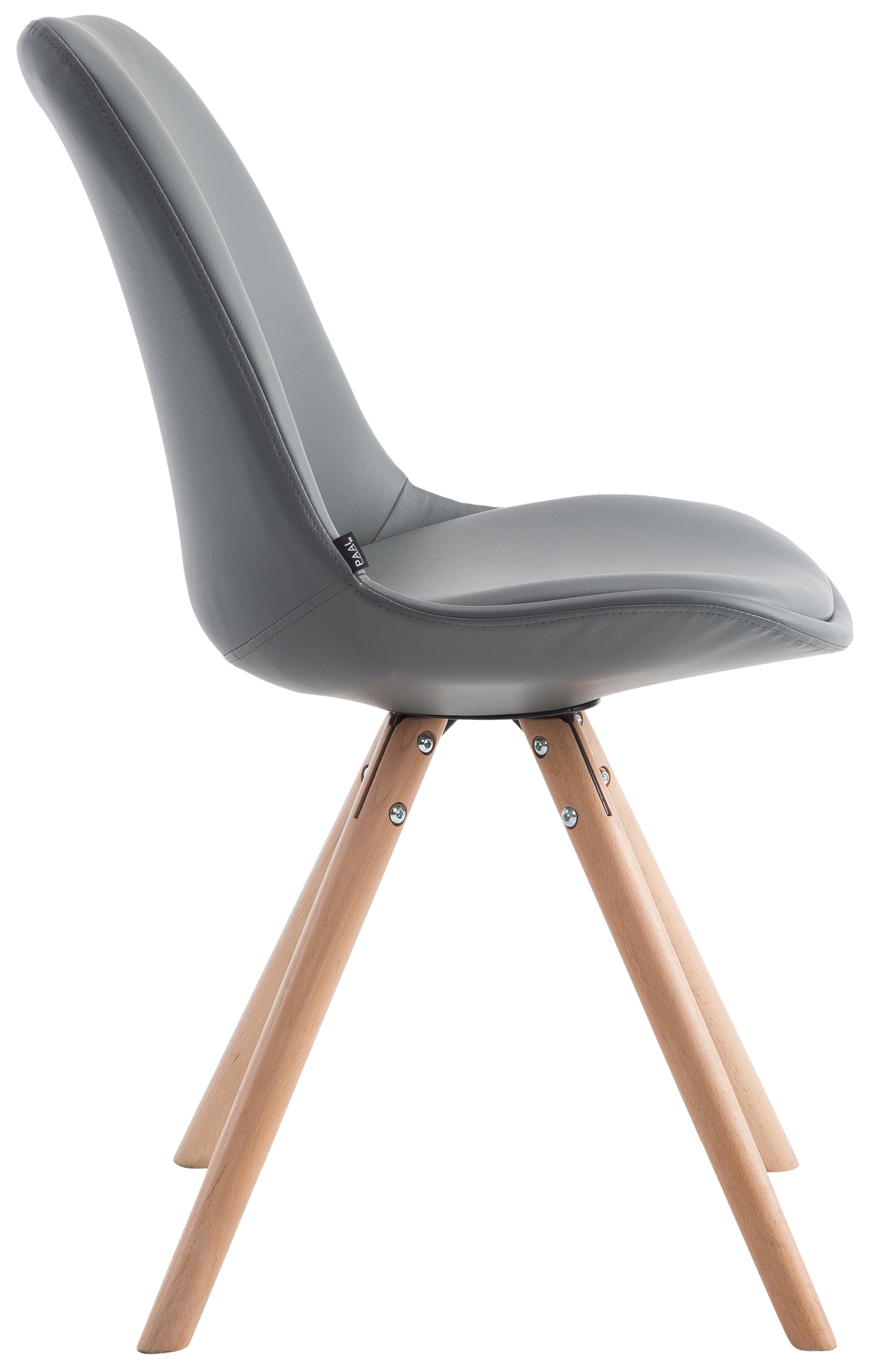 Chaise visiteur LAVAL similicuir pieds ronds