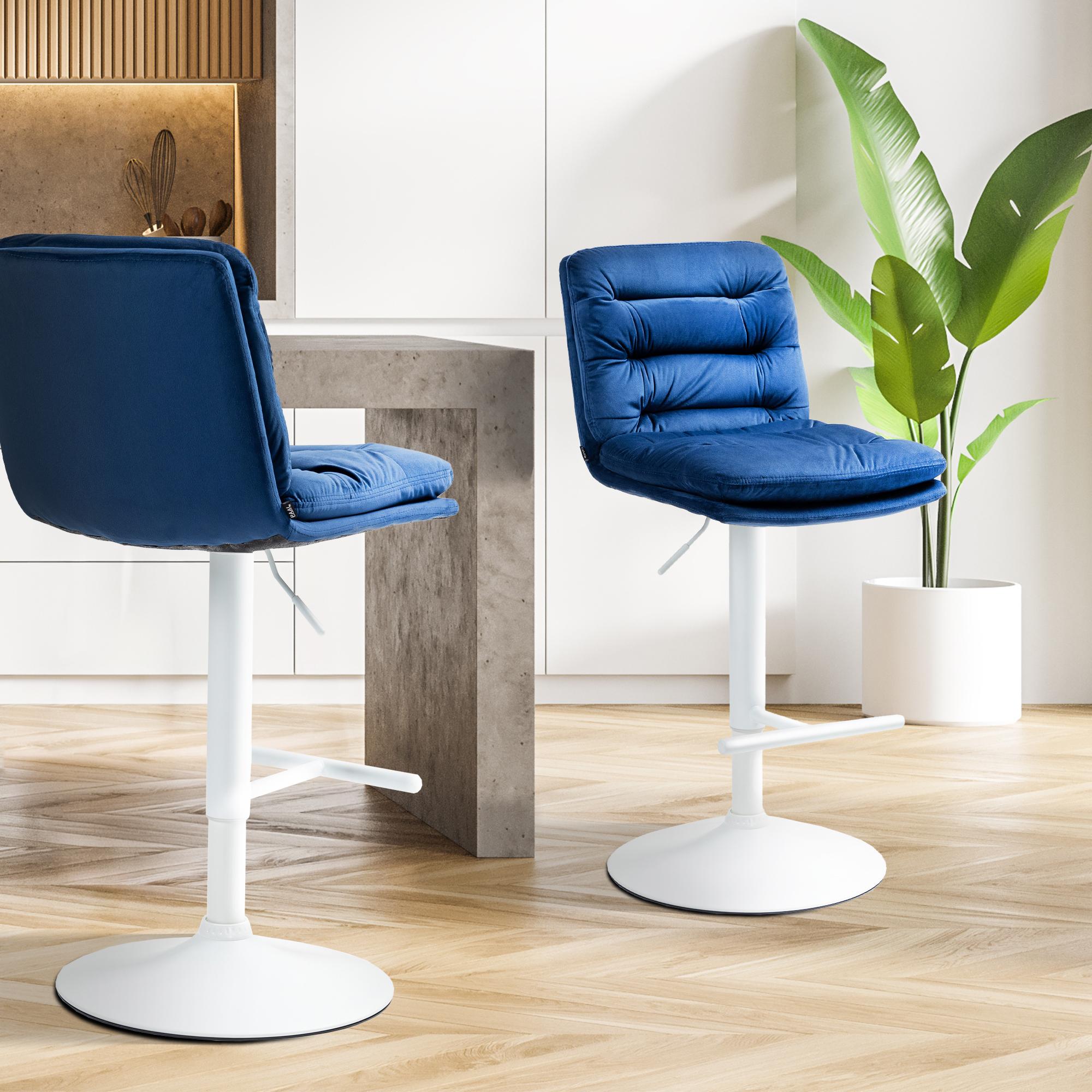 Tabouret de bar Damar velours