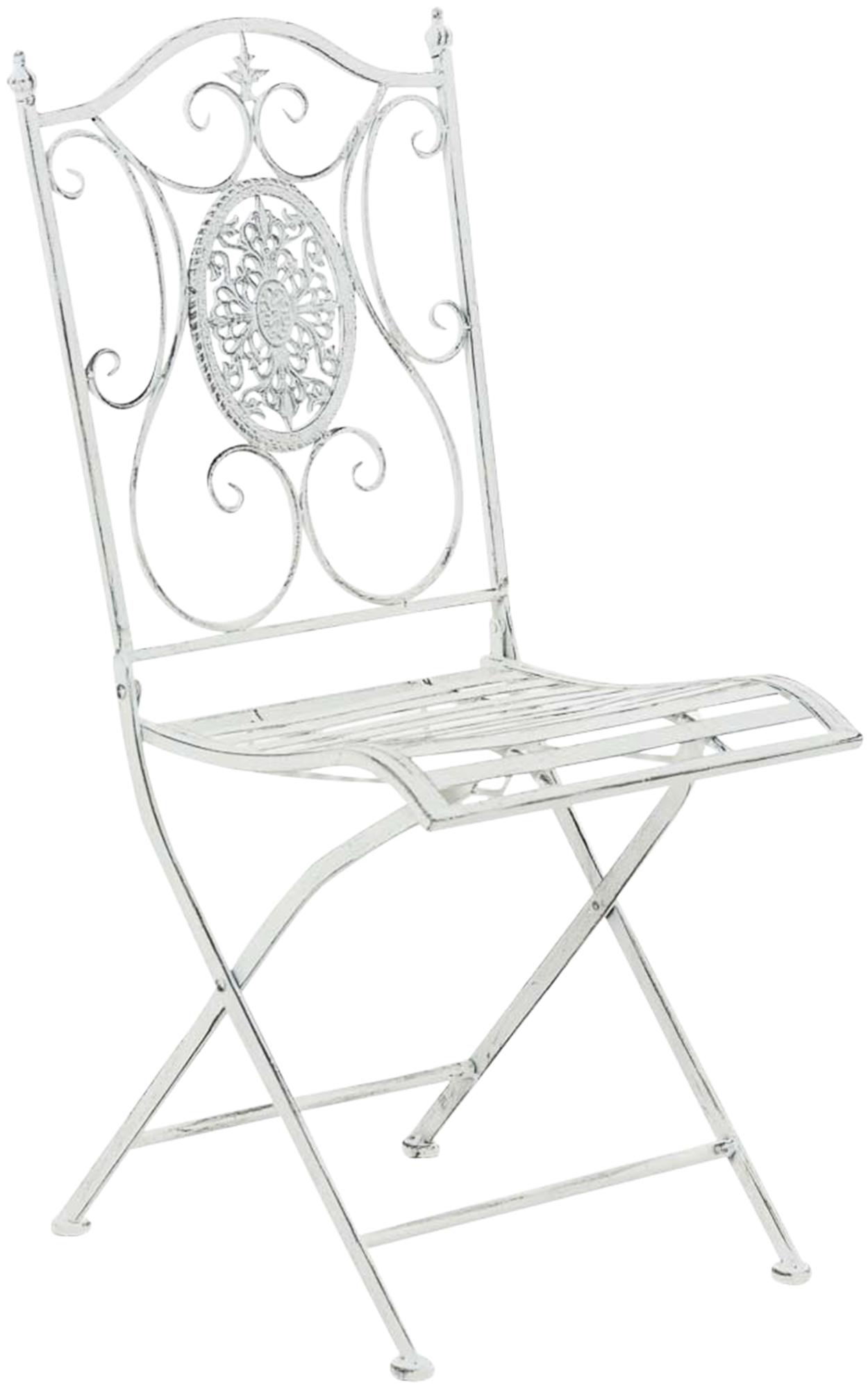 Lot de 2 chaises de jardin pliables Sibell en fer