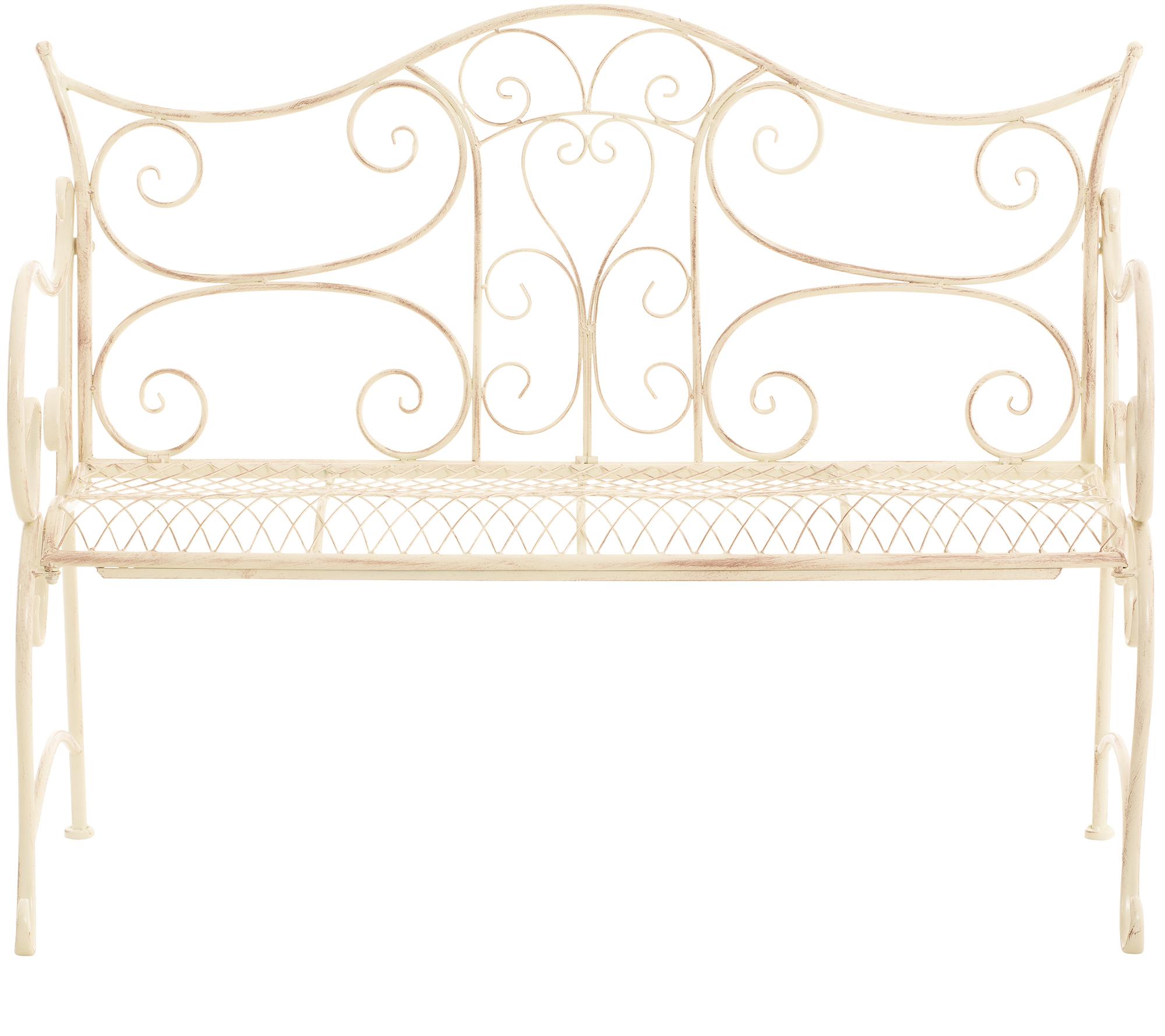 Banc de jardin au style antique Tara en fer forgé