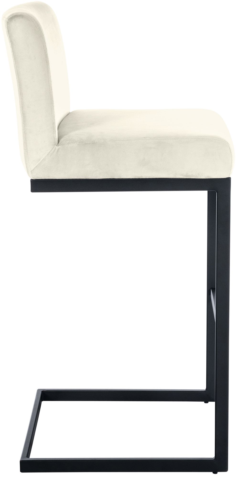 Lot de 2 tabourets de bar Hopewell en velours