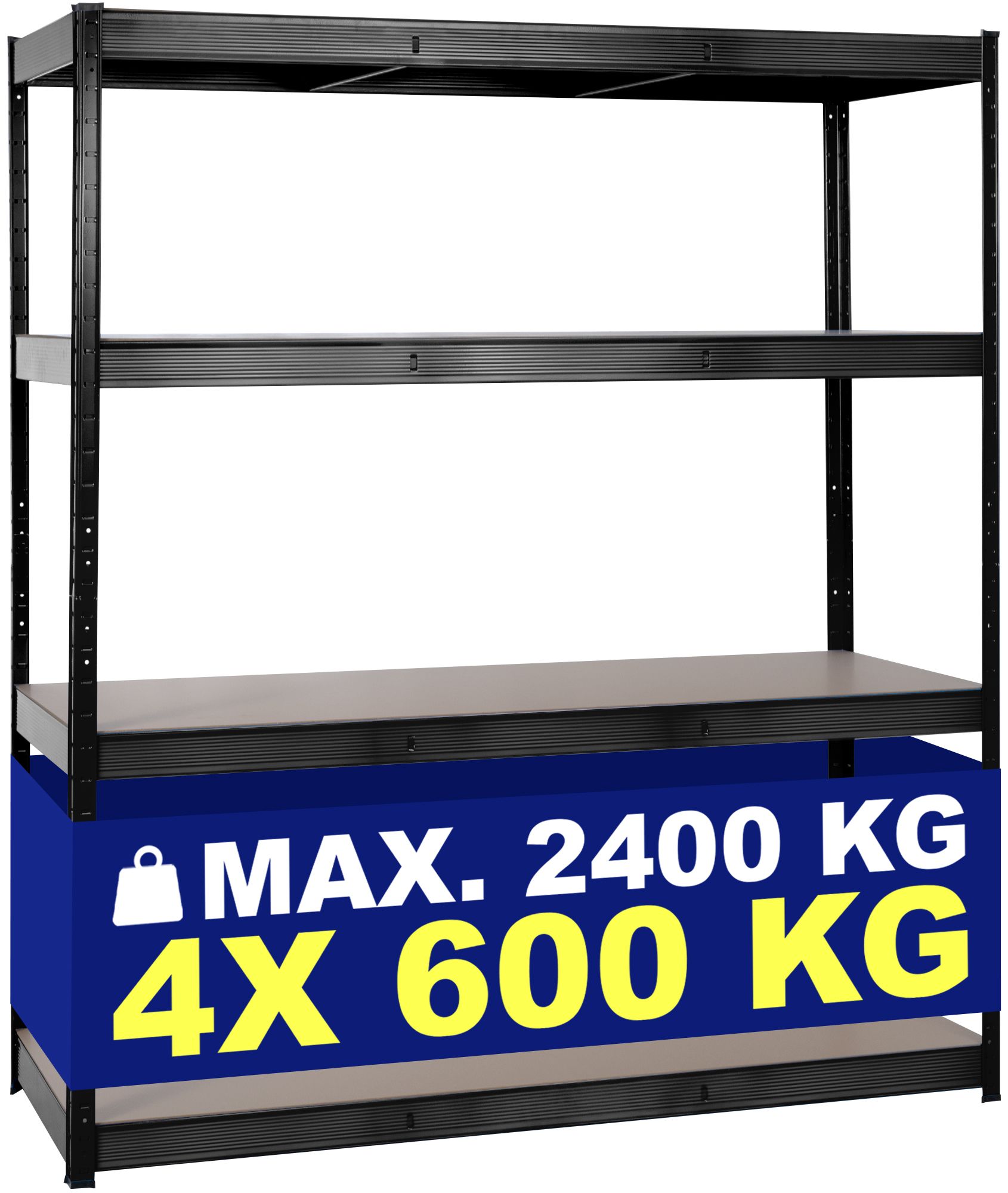 Rayonnage charges lourdes 160 x 60 x 180 cm