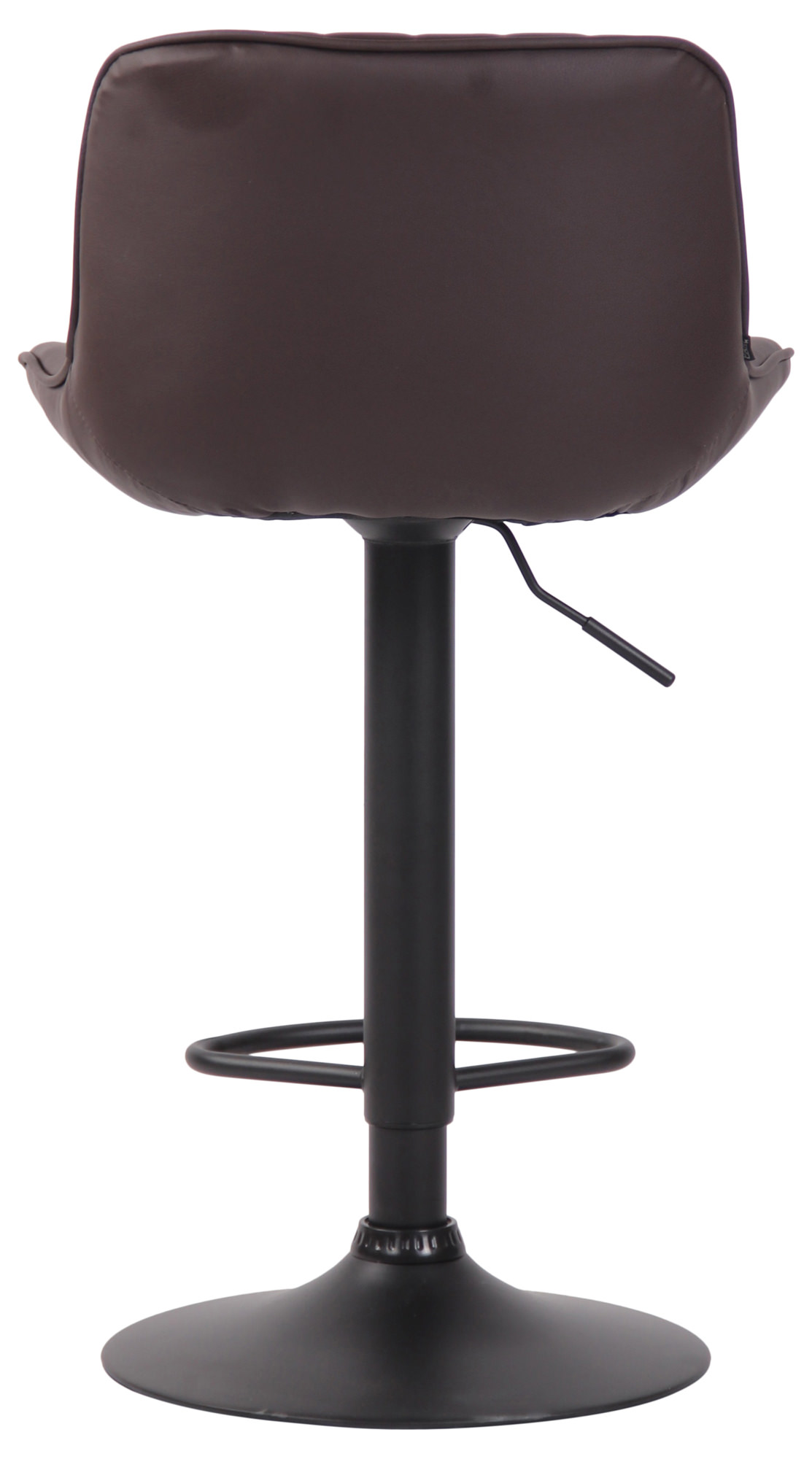 Lot de 2 Tabourets de bar Lentini en Similicuir Pied trompette en Métal