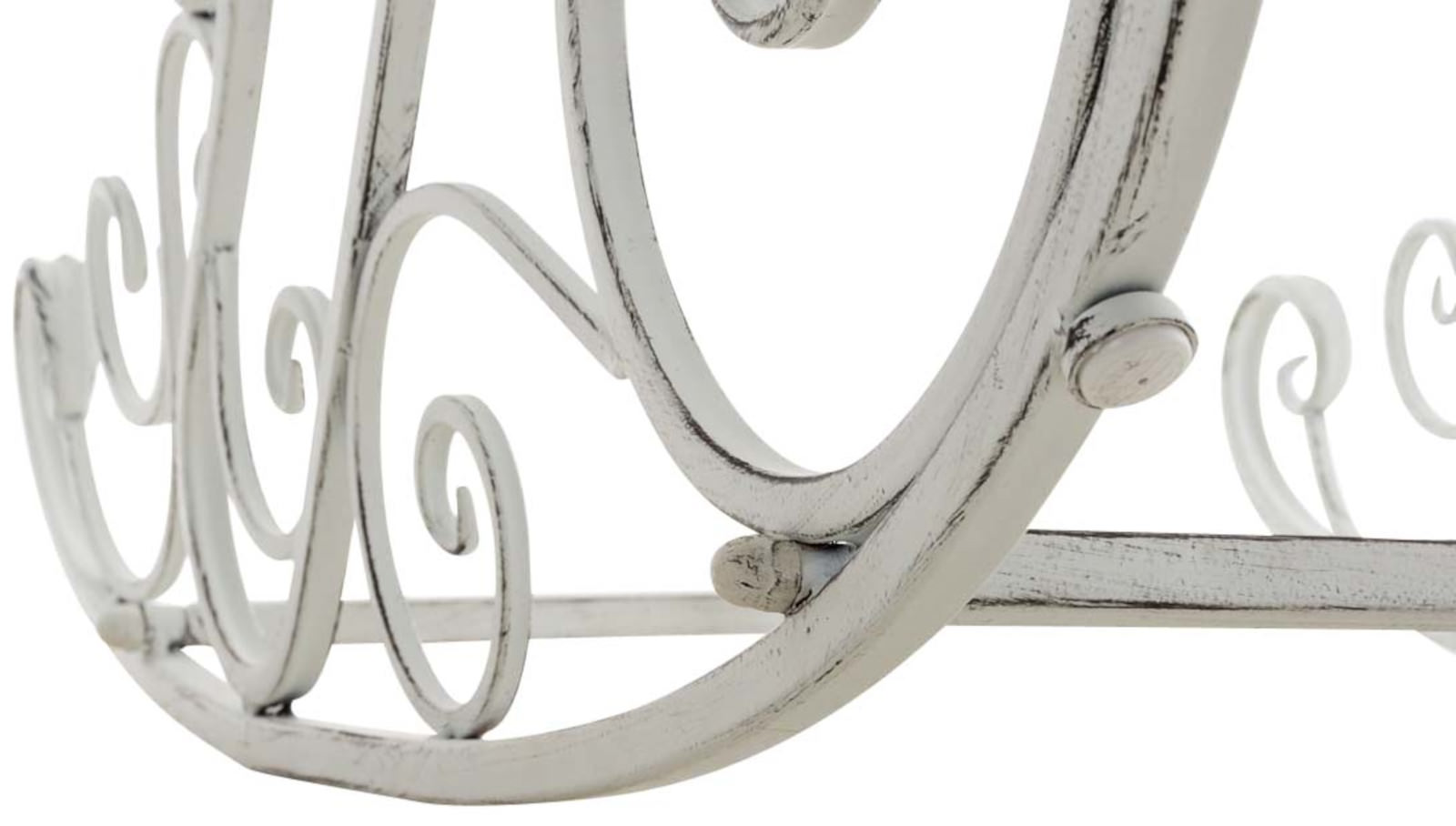 Lot de 2 Fauteuils à bascule d'extérieur Smilla en fer forgé