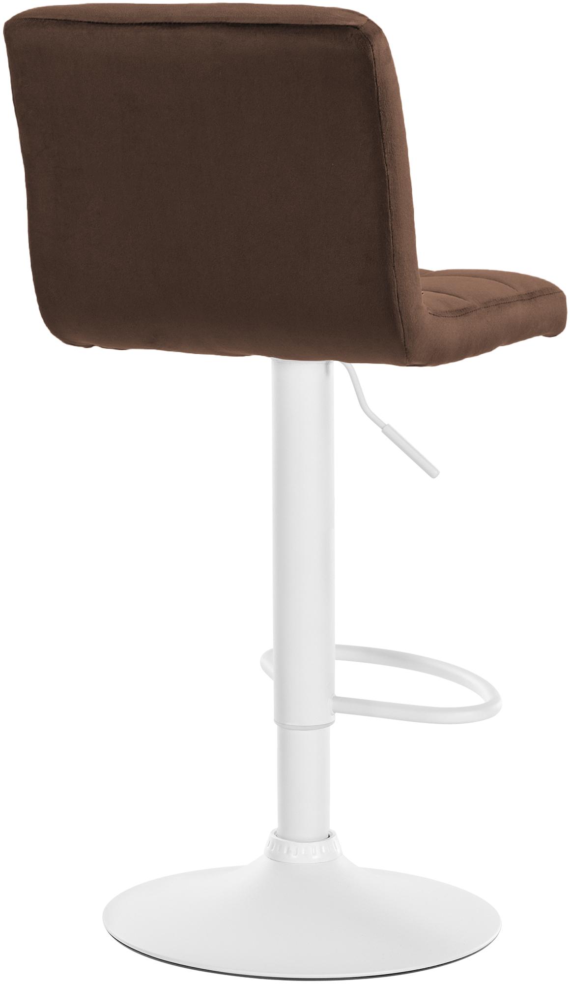 Lot de 2 tabourets de bar Peru velours