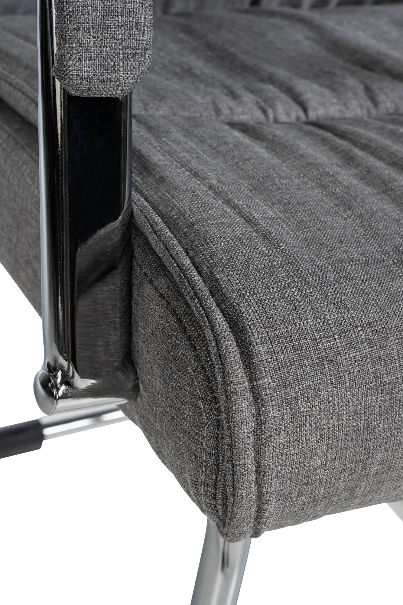 Lot de 2 chaises visiteurs Sievert tissu