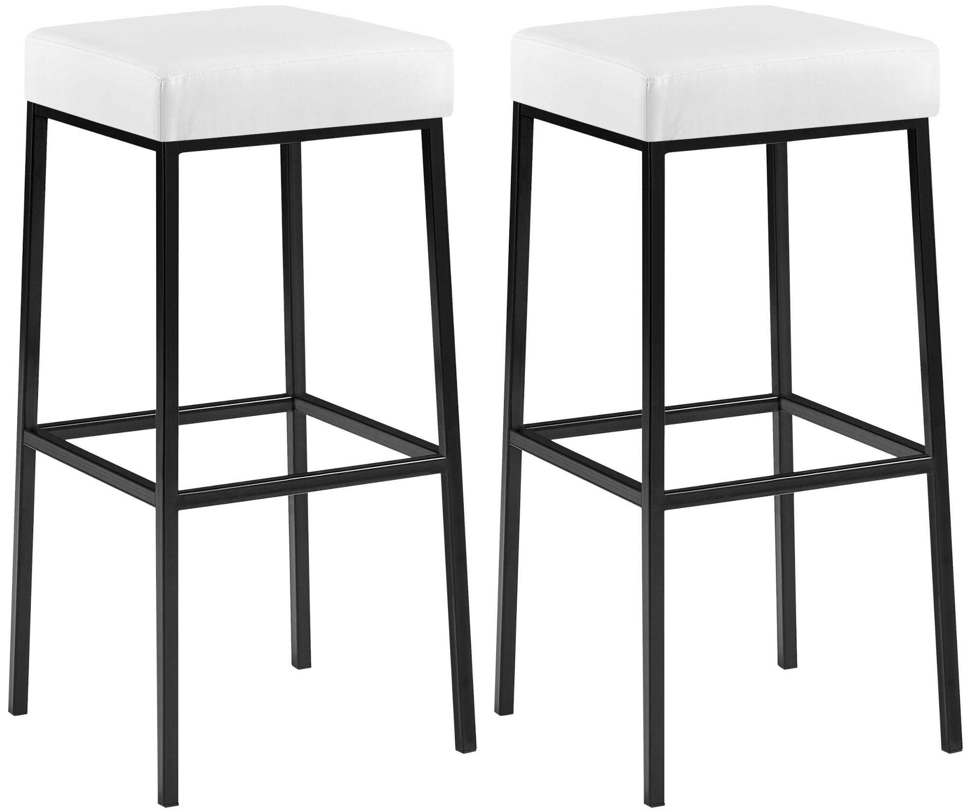 Lot de 2 tabourets de bar Montréal en similicuir