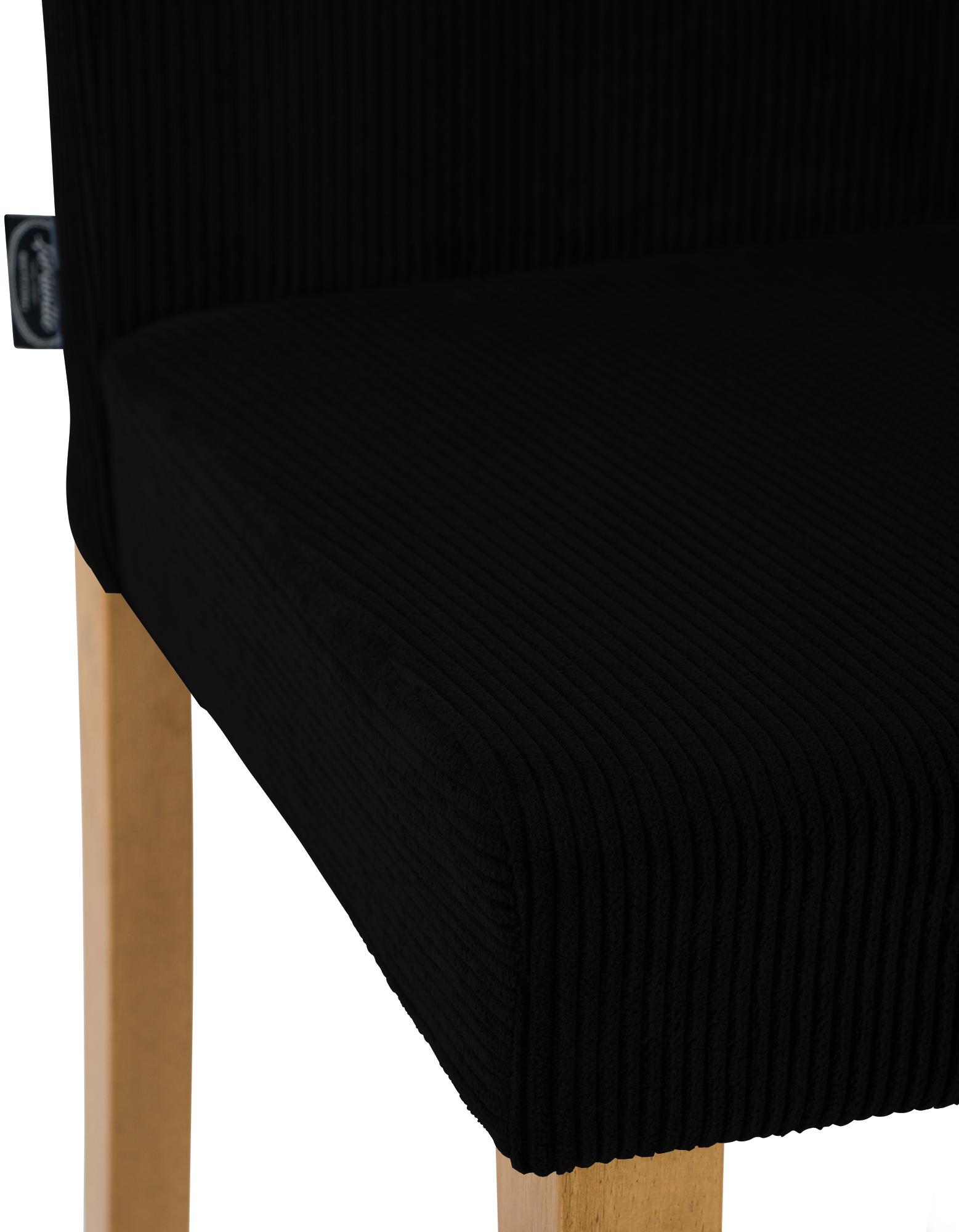 Chaise de salle à manger Ina velours côtelé