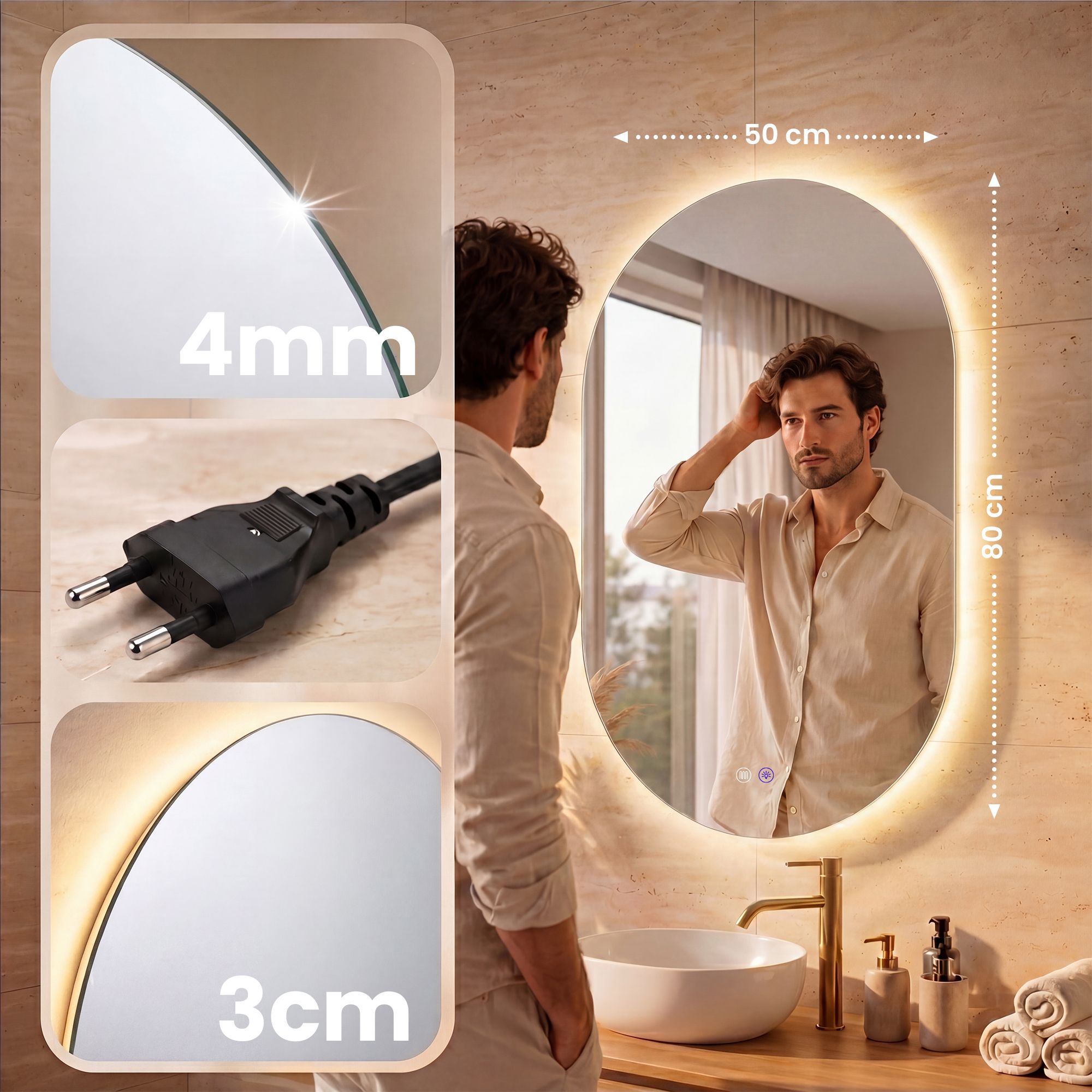 Miroir de salle de bain Barbora