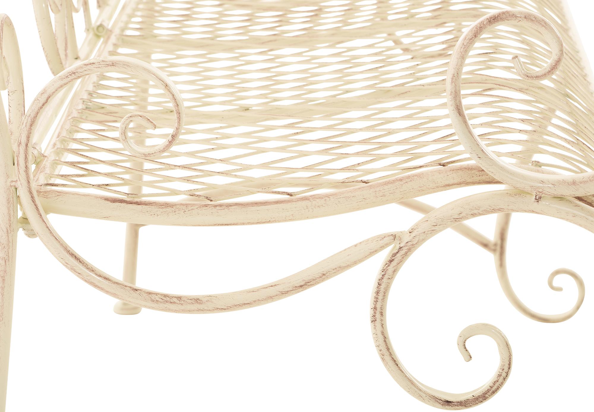 Banc de jardin au style antique Tara en fer forgé