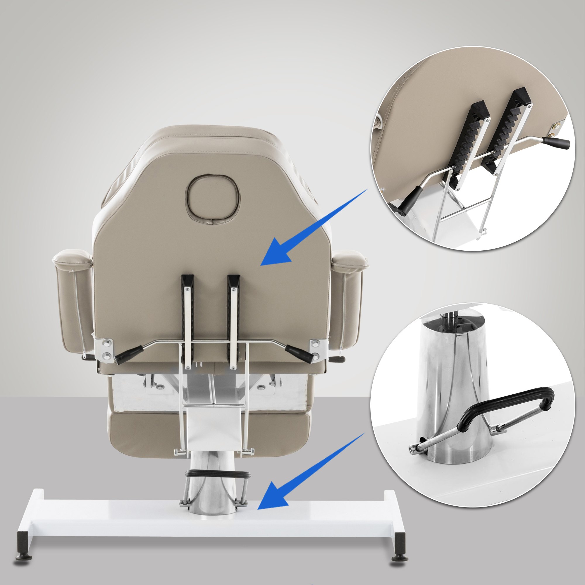 Fauteuil Lit de massage hydraulique Split ajustable Inclinable