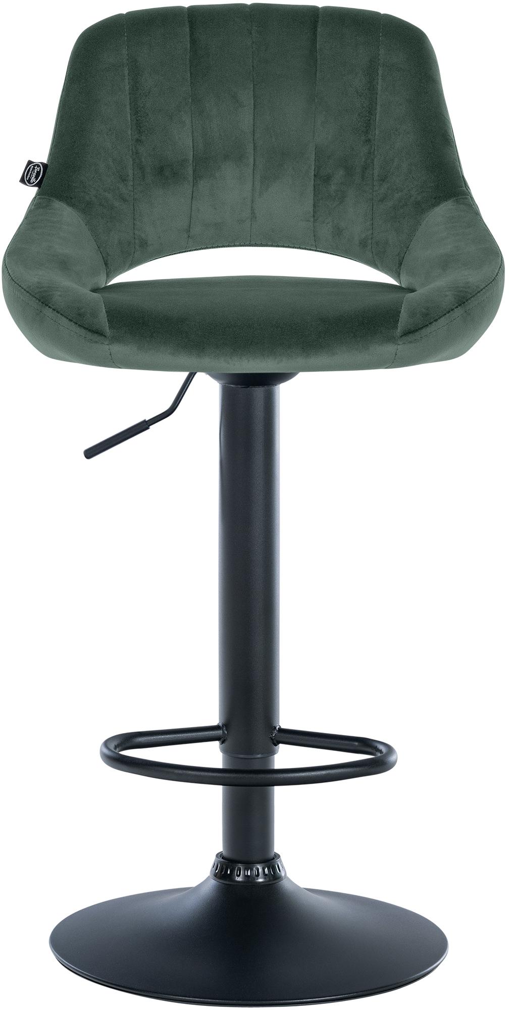 Tabouret de bar Milet en velours