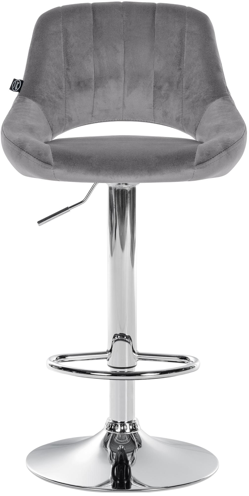 Lot de 2 tabourets de bar Milet en velours
