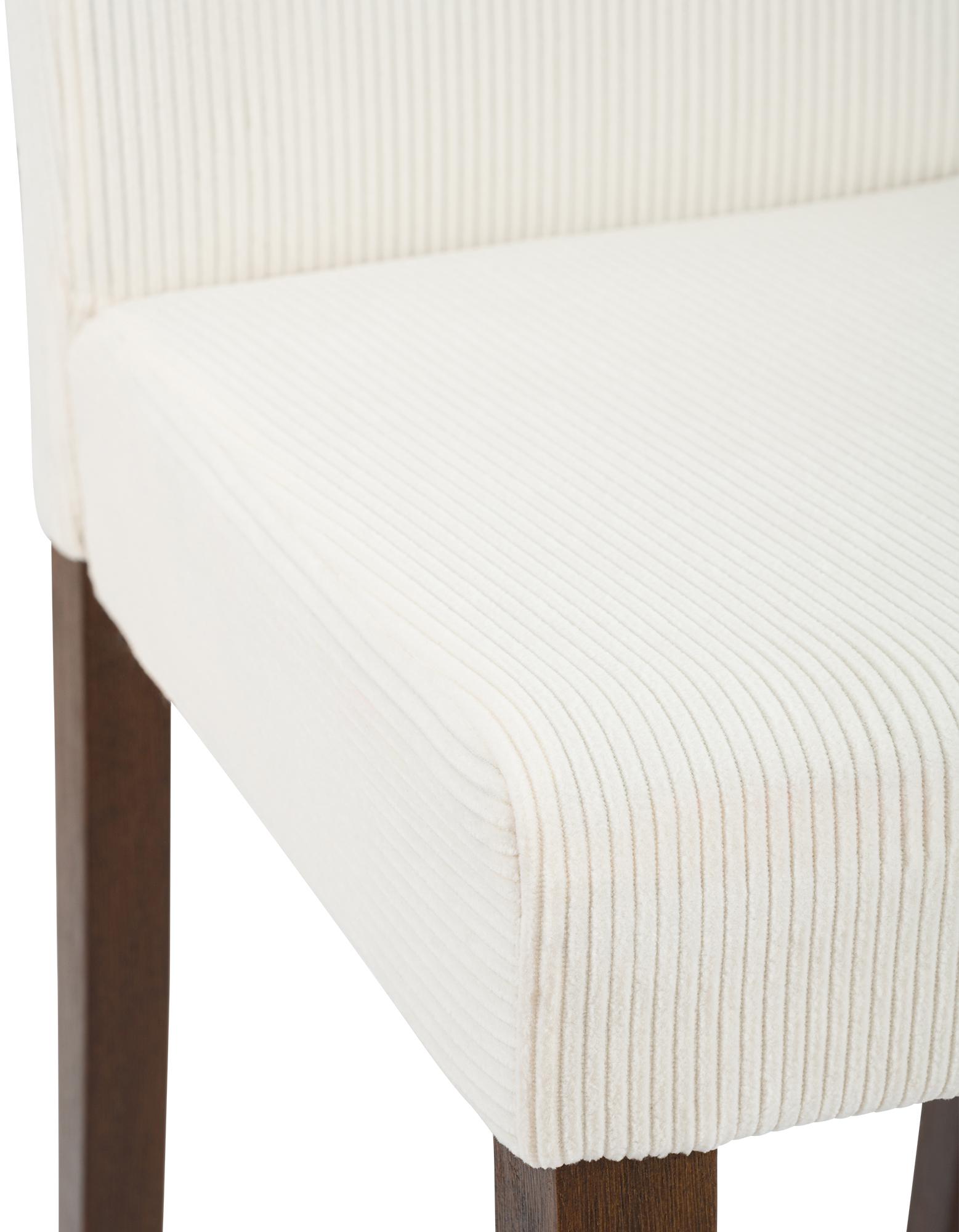 Chaise de salle à manger Ina velours côtelé